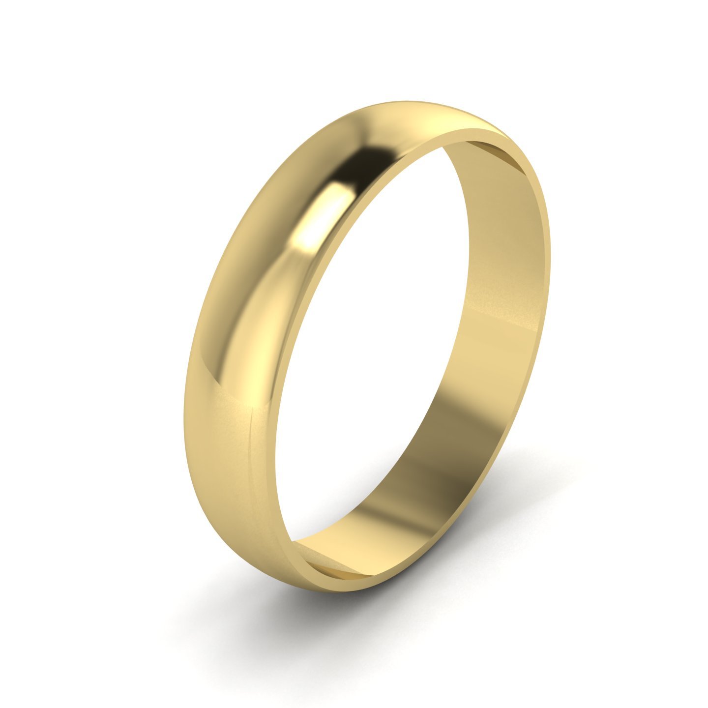 Unisex 9ct Gold 4mm Wedding Ring – Yellow Z+3
