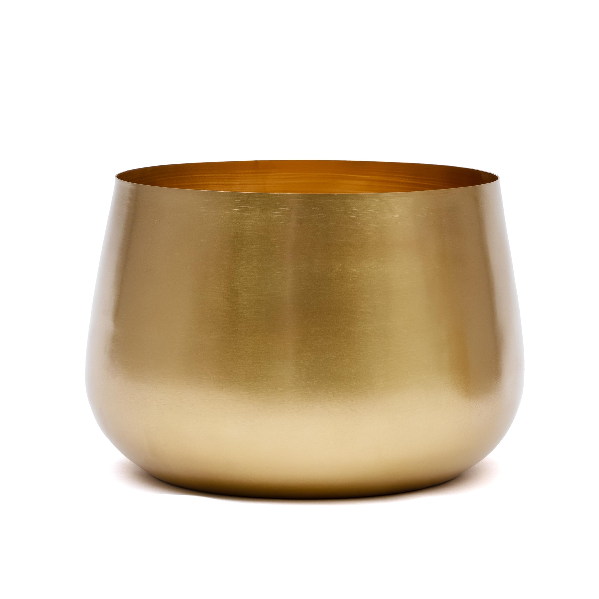 Large Gold Metal Plant Pot - 28cm-image-460c91b6-61a9-4ad5-ab38-92b675aaa75f-87044