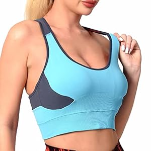 Women's Seamless Padded Sports Bra - Blue L-image-c34d0da4-208c-416c-ae74-eb066d570c7b-100626