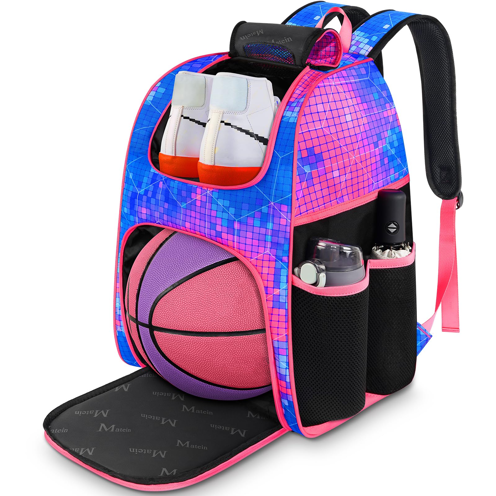 Basketball Backpack Water-Resistant - Pink M-image-9e6066ba-72a0-4b2f-aa66-b3e0ff7c9f2c-120917
