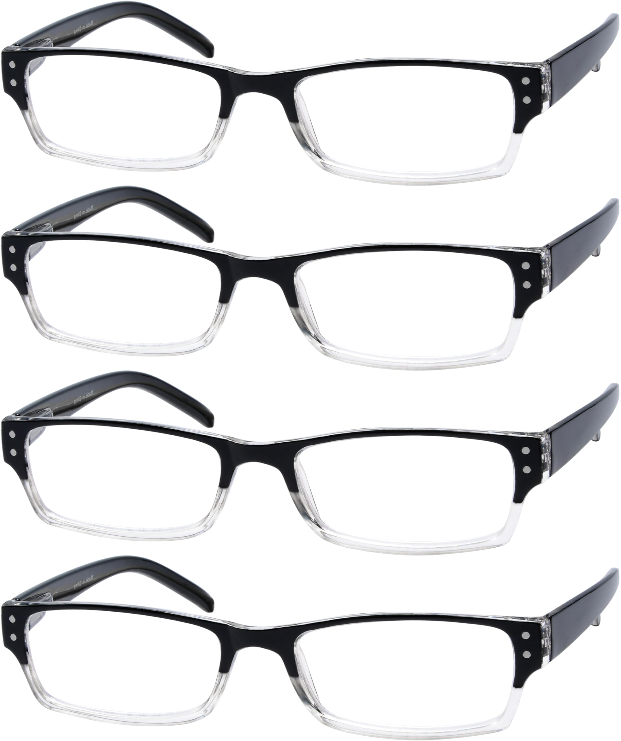 Reading Glasses 4-Pack - Black 0.75 Diopters-image-c6a609eb-45df-4a73-bfd6-65e6eb29f57e-107050