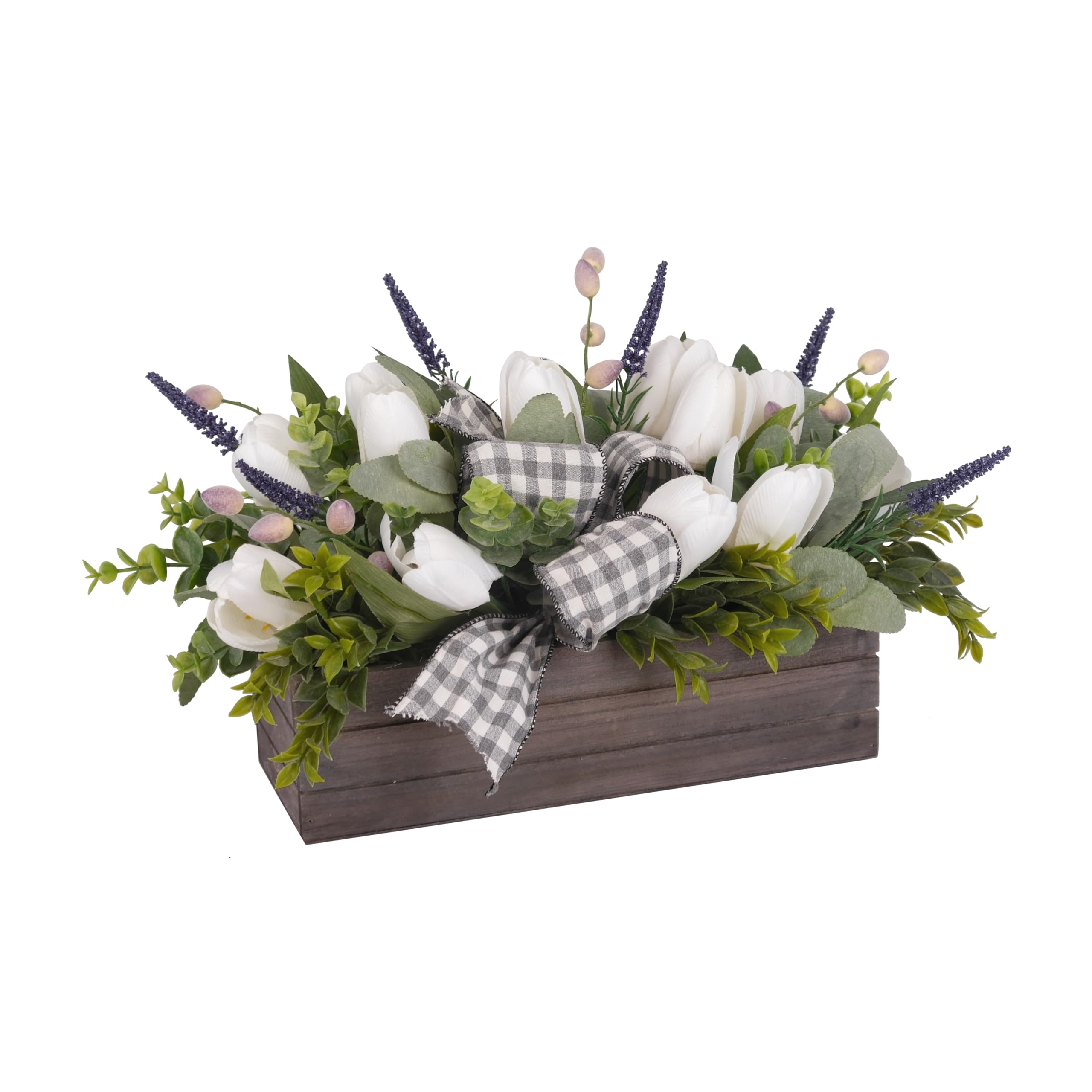 Spring Decor - Tulips Eucalyptus Lavender in Wood with Faux Box 14-image-b0d46591-835a-44d1-989d-438e3c035598-64757