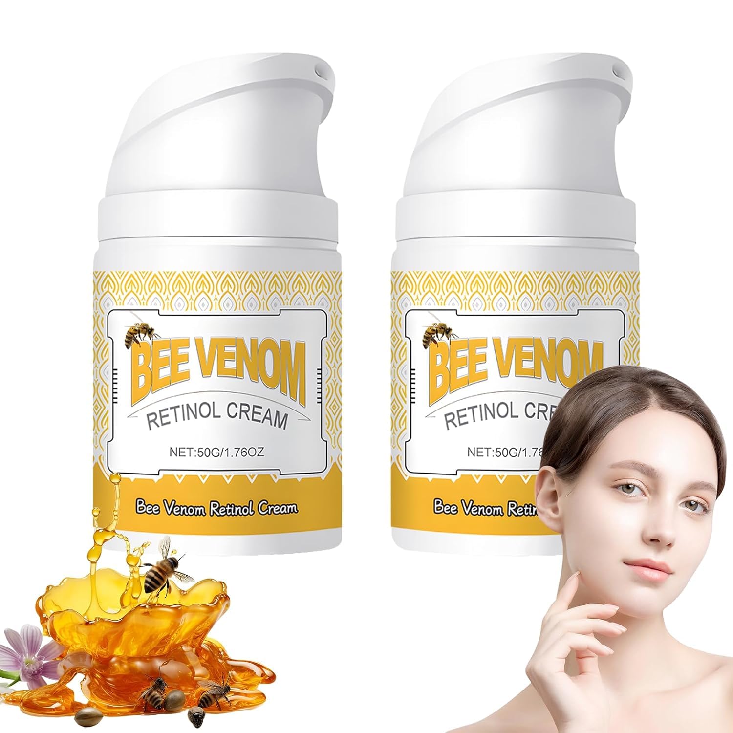 Bee Venom Retinol Skin Salve Ointment, 2025 New Skin Cream for All Skin Types, 50g-image-c5c130df-c6a0-42a4-a27b-8d762826de9b-53922