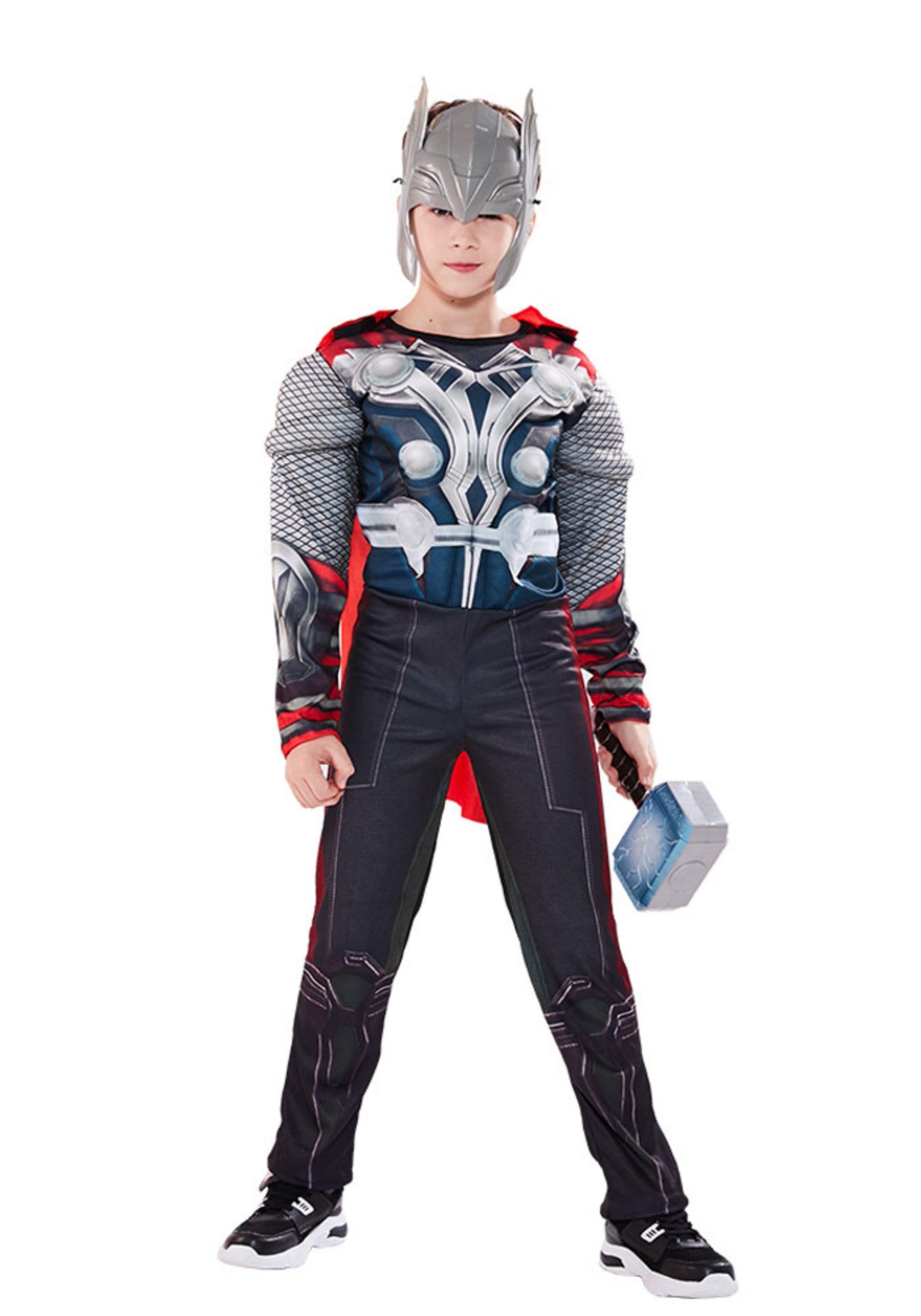 Boys Superhero Costume Jumpsuit - Super Hero Costume（no Hammer） S/110/3T4T-image-245c129c-18b0-470c-8680-04a8e4eeee6b-117191