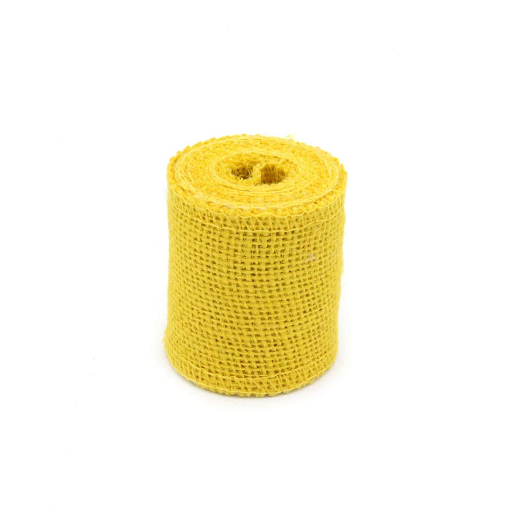 Burlap Ribbon Hessian Ribbon Crafts Ribbons for Christmas 2m Yellow-image-78f5810c-a17f-4169-b0d7-ba015a559ee0-53427