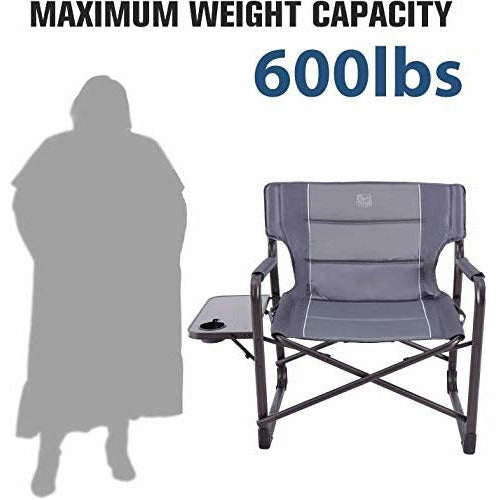Timber Ridge XXL Camping Directors Chair 70 Cm Wide Heavy Duty