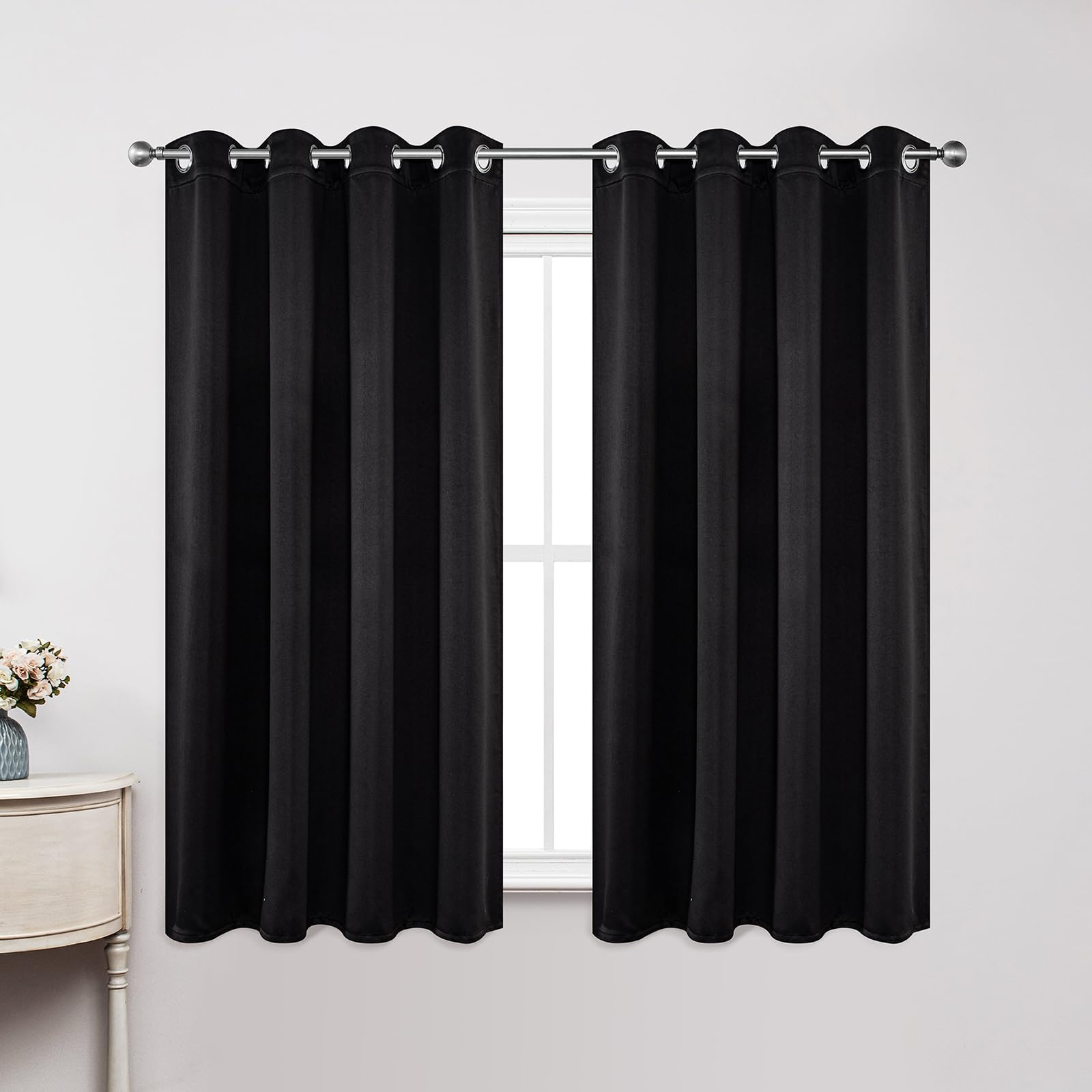 Thermal Blackout Curtains - Black 55 x 94 Inch-image-ec8d4048-24be-4b93-a44c-e41c123cc03d-120719