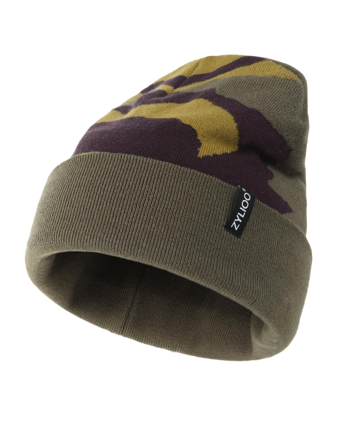 Small Knitted Beanie Hat - Camo Green XS-S-image-e443d198-f6c2-4578-8173-95169ddf1974-110361
