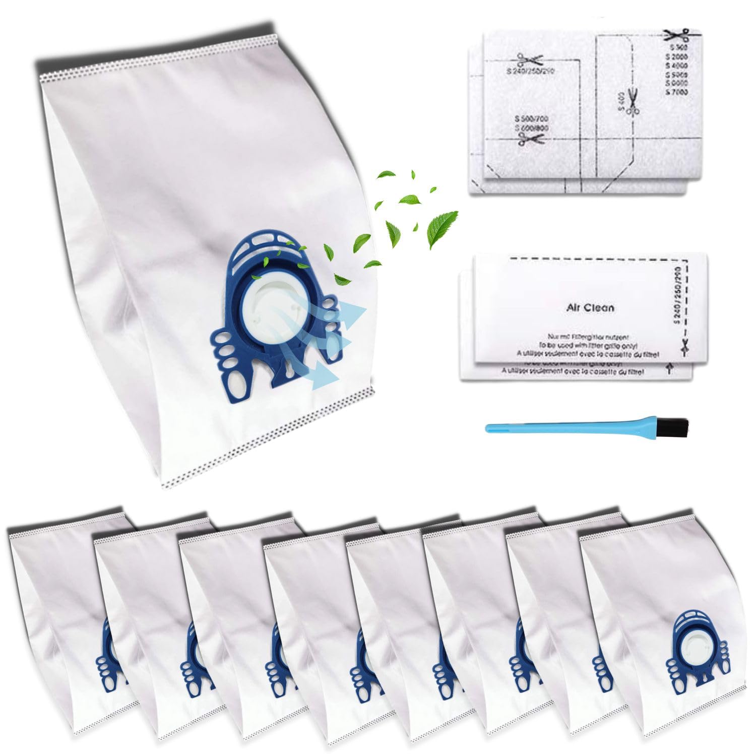 8 Packs GN 3D Dust Bags & HEPA Filters for Miele C2, C3, C1, C2 Compatible Vacuum-image-c83a3fa7-5003-4488-a10b-23909ea17613-55825