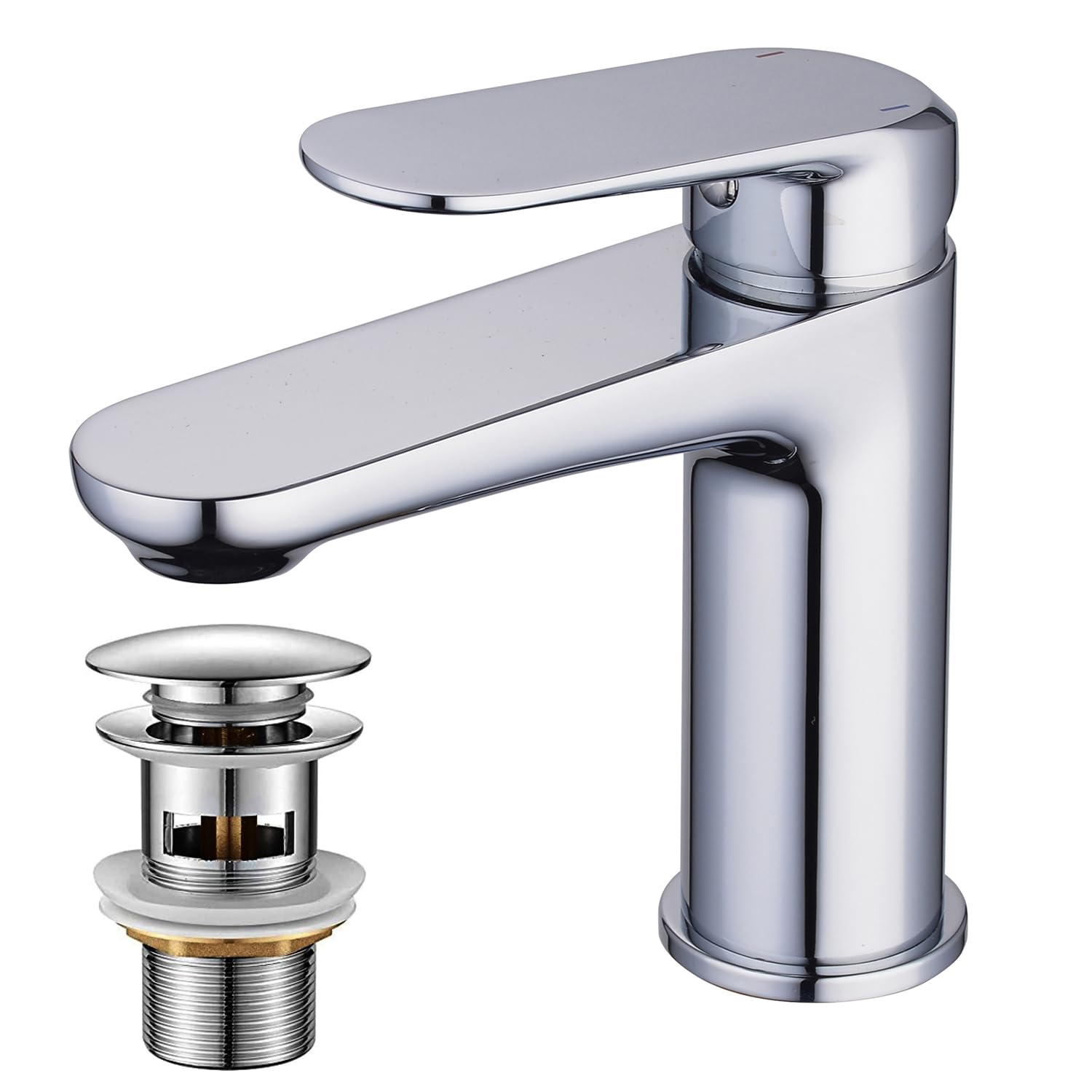 Basin Mixer Tap with Pop Up Plug - Chrome NR6697C-image-f058eda4-141d-4698-a2a1-f17b5c49850e-117121