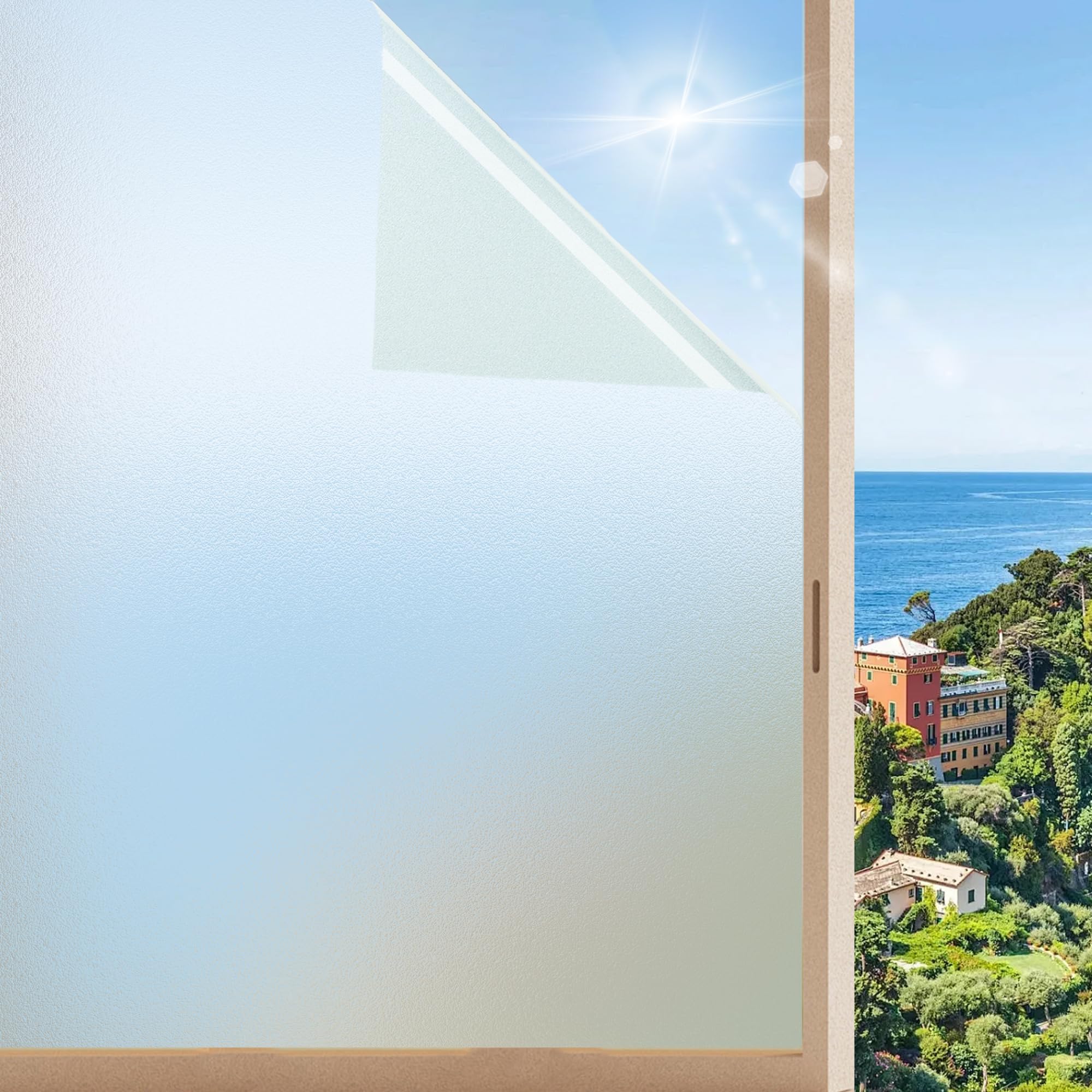 Frosted Window Film Privacy Anti-UV 60x400cm No Glue Vinyl for Home & Office-image-90cd5119-beda-4ac7-b07e-718ed70d940c-66443