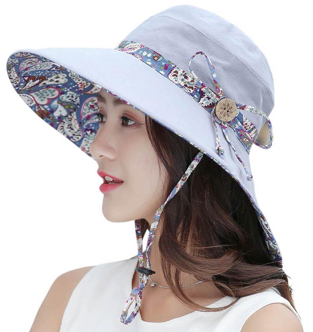 Women's Reversible UPF 50+ Sun Hat - Foldable Wide Brim Beach Hat for Summer-image-9f96c0be-9759-4472-bc26-f1089fda09cb-54147
