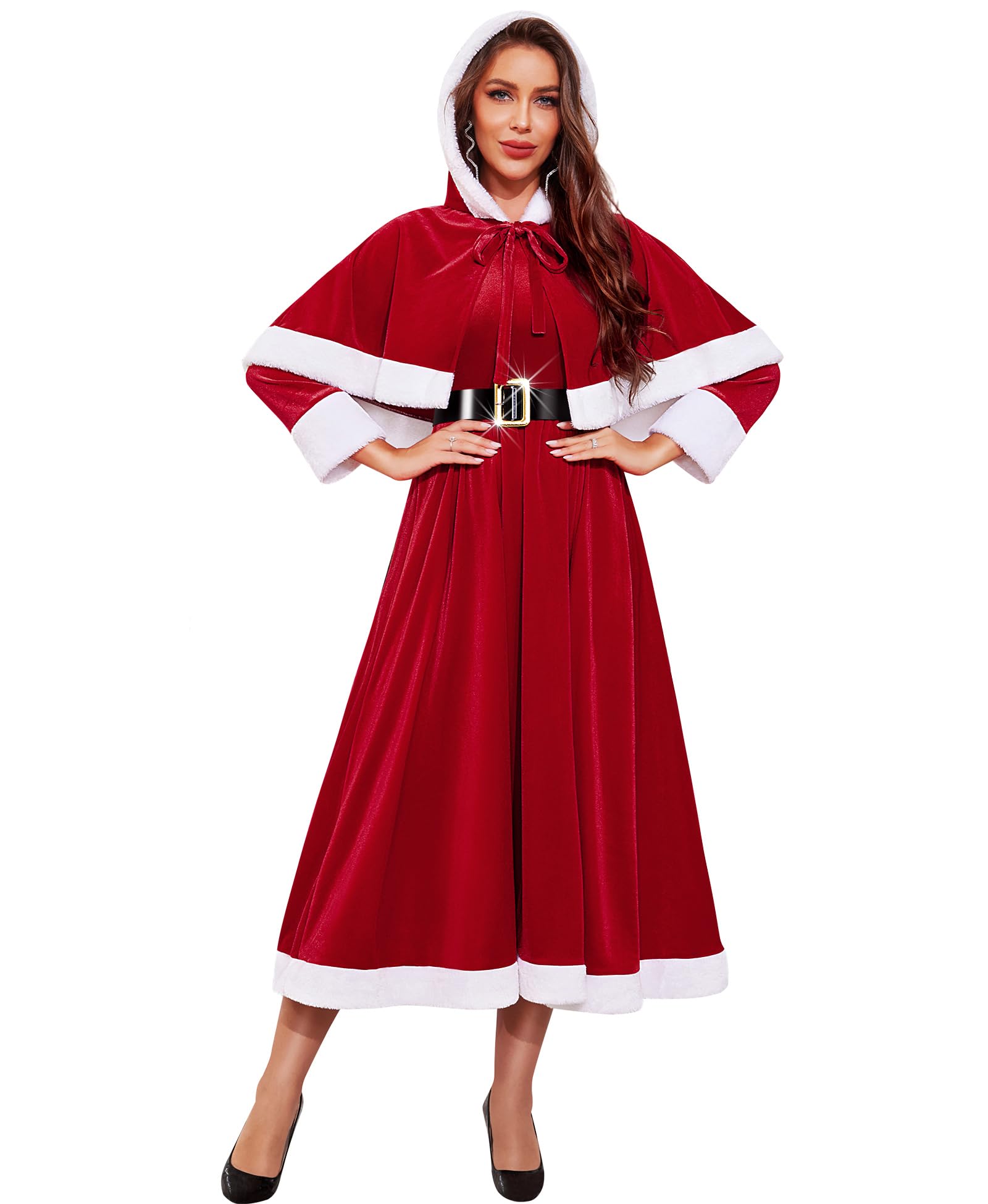 white christmas dresses Tipsy Elves Women's Mrs. Claus Cozy Dress main image 0