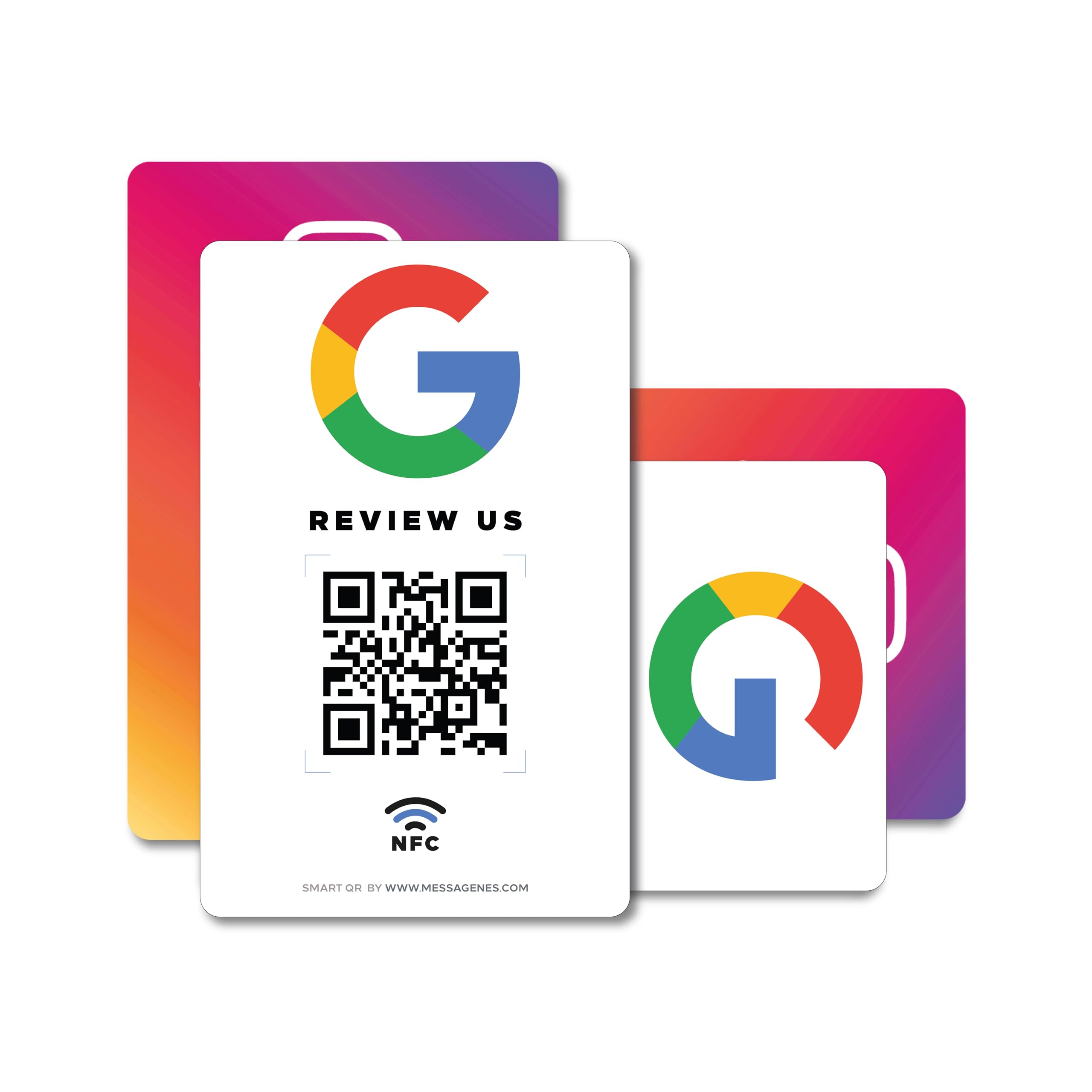 QR & NFC Review Cards 2-Pack - Multicolour 12x8cm-image-6de4ee31-2099-4c98-a604-28d1719be9e2-120369