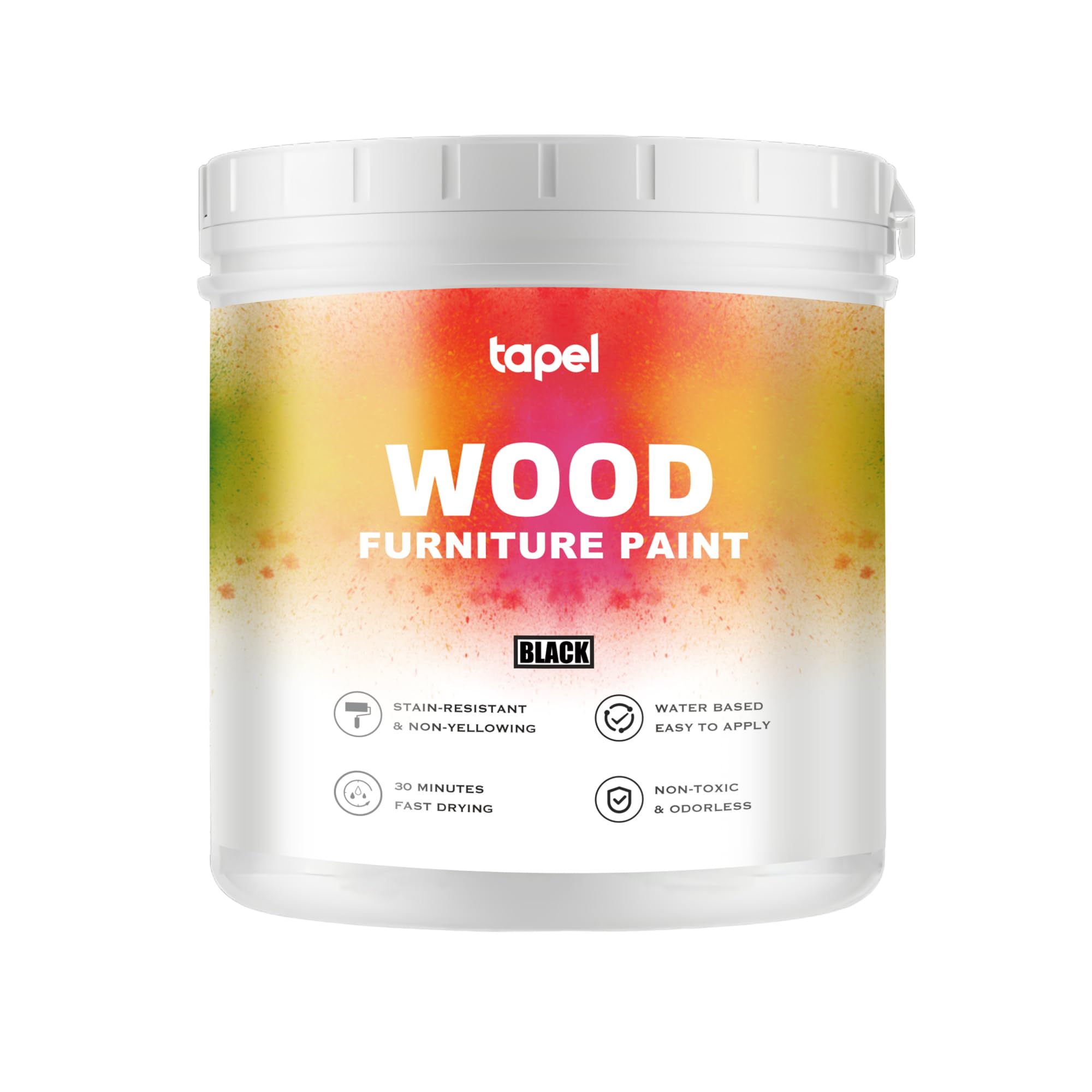 Quick-Dry Matte Furniture Paint - Black 1 Litre-image-752d6f84-2cef-4c29-b82d-fa3deccf847f-104464