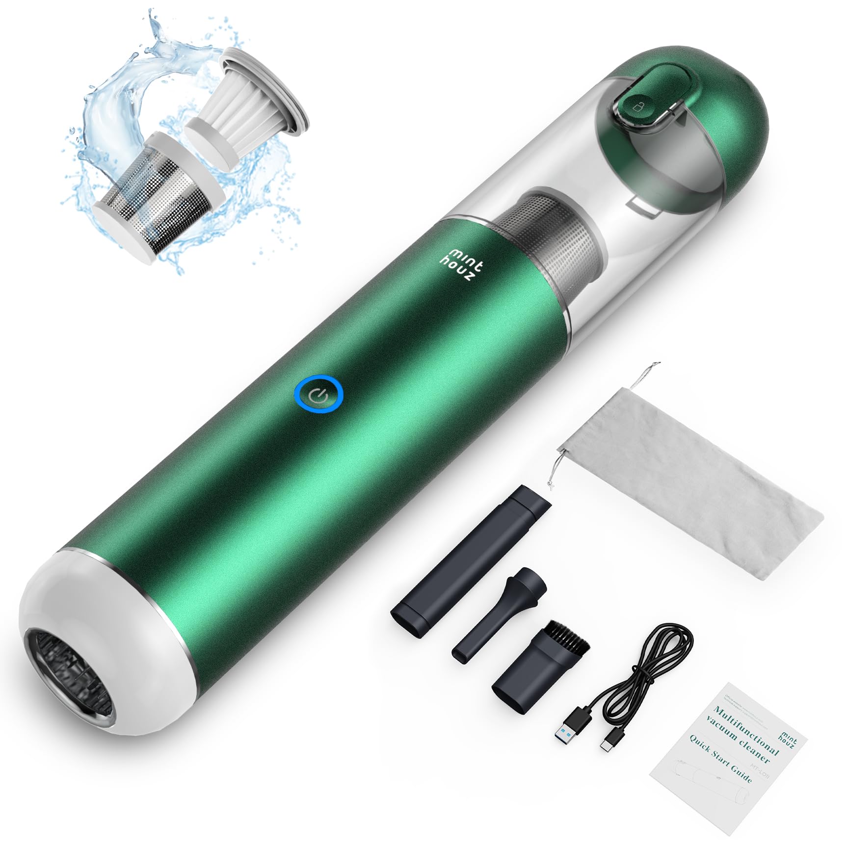 Cordless Handheld Vacuum Cleaner - Green