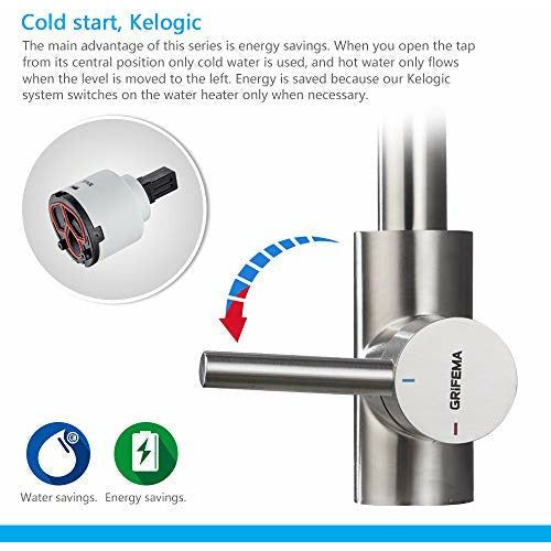 GRIFEMA G4008-1 Irismart, Kitchen Tap With Hand Shower, Sink Mixer