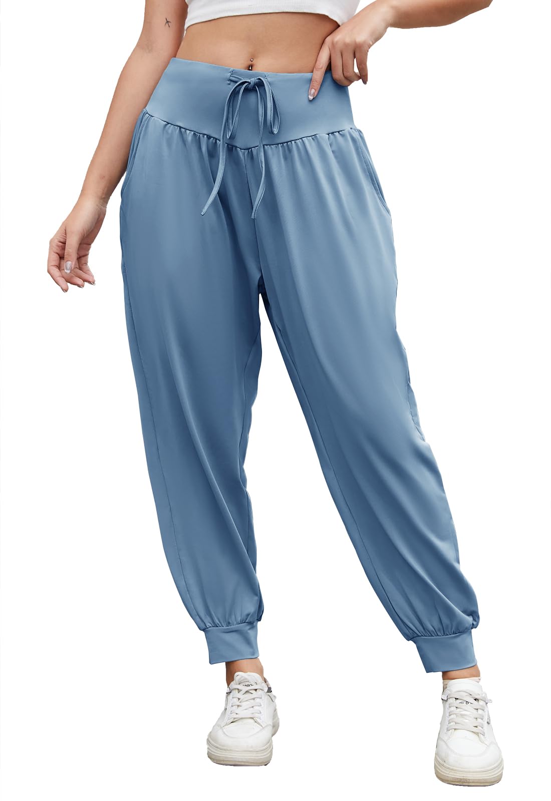 High Waist Harem Yoga Pants - Blue XL-image-60ce06e0-13c1-42eb-a368-4d7f3131643e-88664