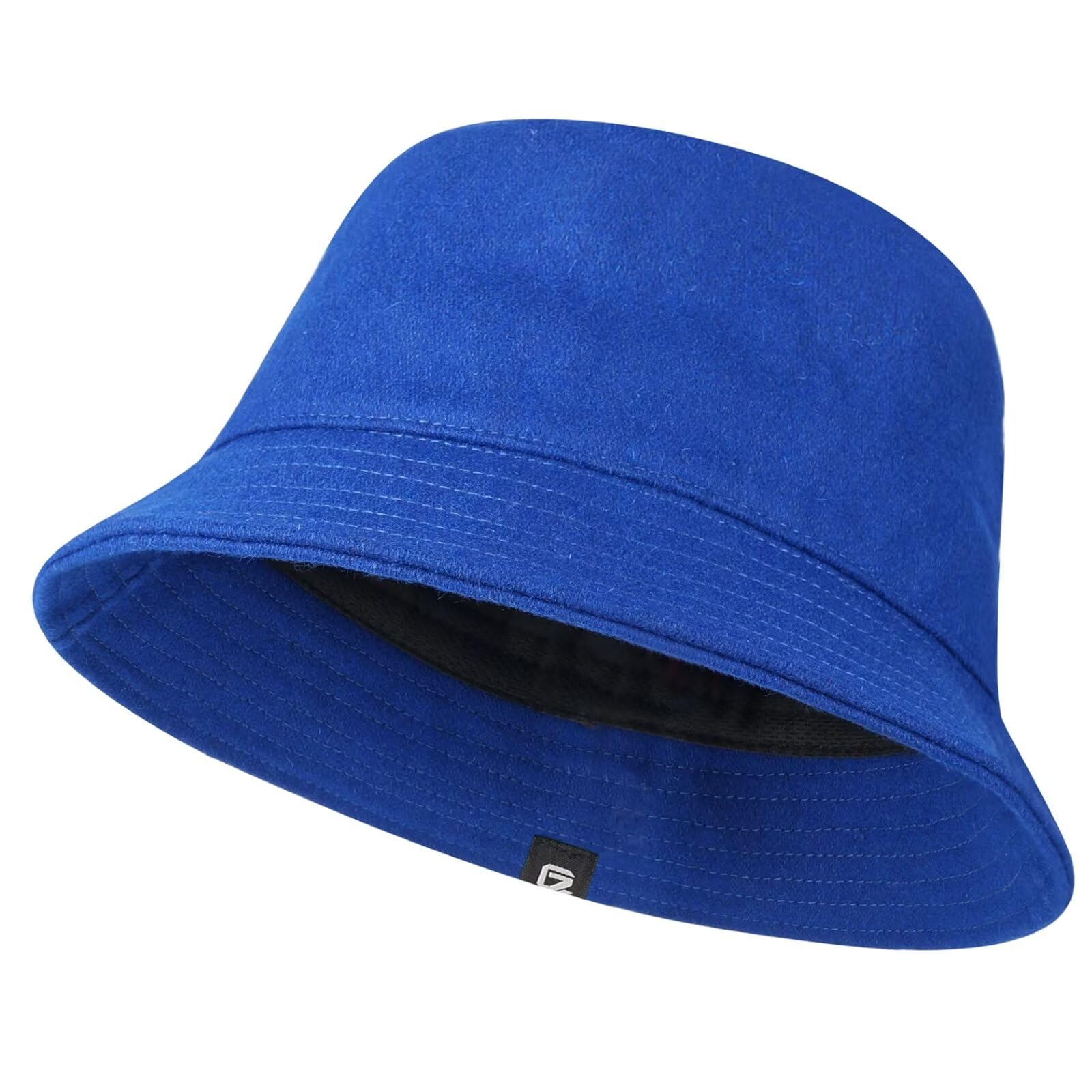 Winter Wool Bucket Hat - Unisex, Soft & Warm, Packable for Outdoor Activities - Blue, Size L-image-2711aadd-0645-4cb3-a49d-182045b38261-65898