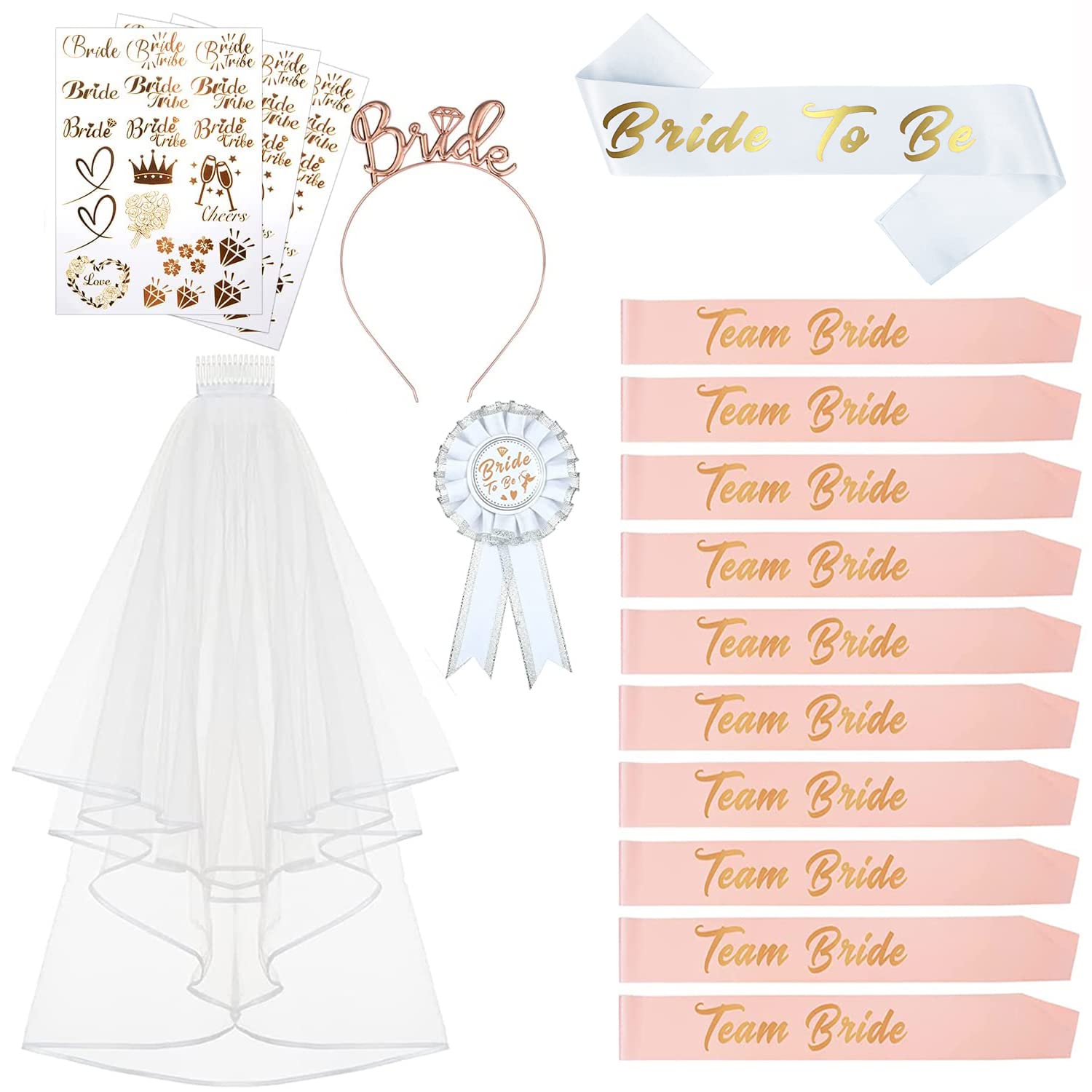 17PCS Hen Party Sash & Accessories Set - Perfect for Bachelorette & Hen Do Parties-image-d577044e-23a0-42aa-a580-62d72e82c231-65723