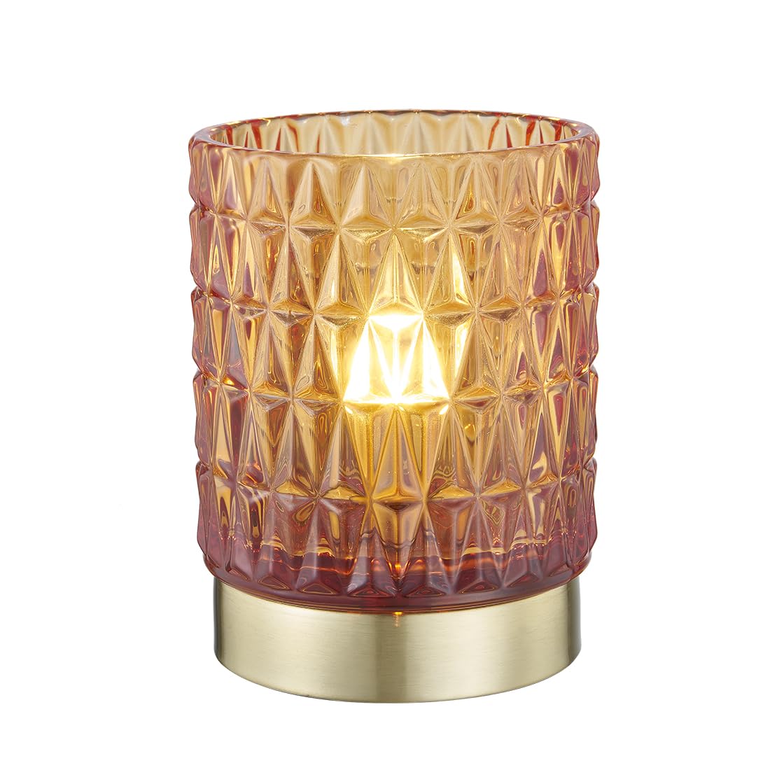 Glass Bedside Table Lamp - Amber Small-image-4d0d38eb-6769-4957-98df-3f5223400c95-117465