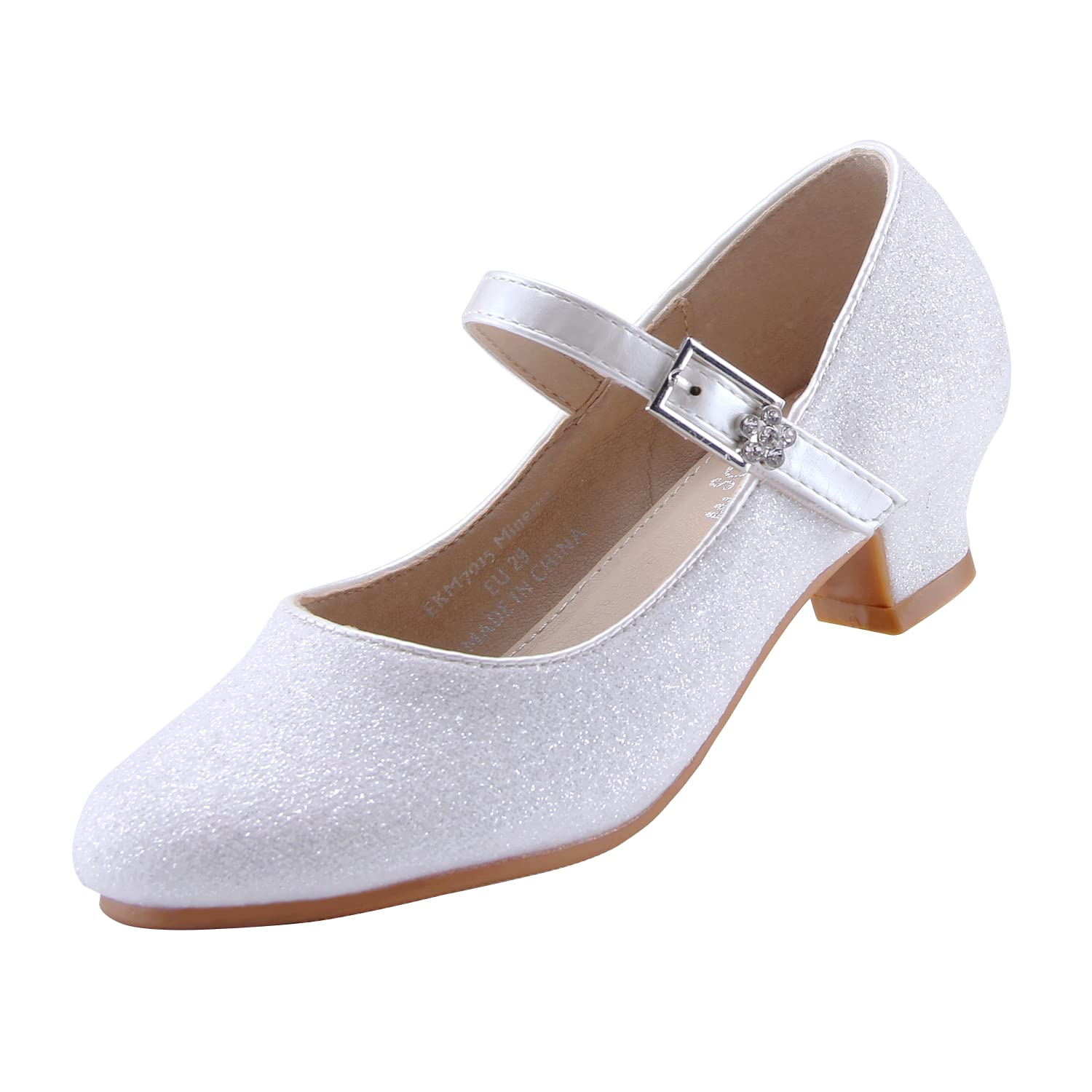 Girls Glitter Mary Jane Shoes - Minerva White UK 10-image-3f92120d-1070-4f87-8fa1-8f4f708f0593-110003