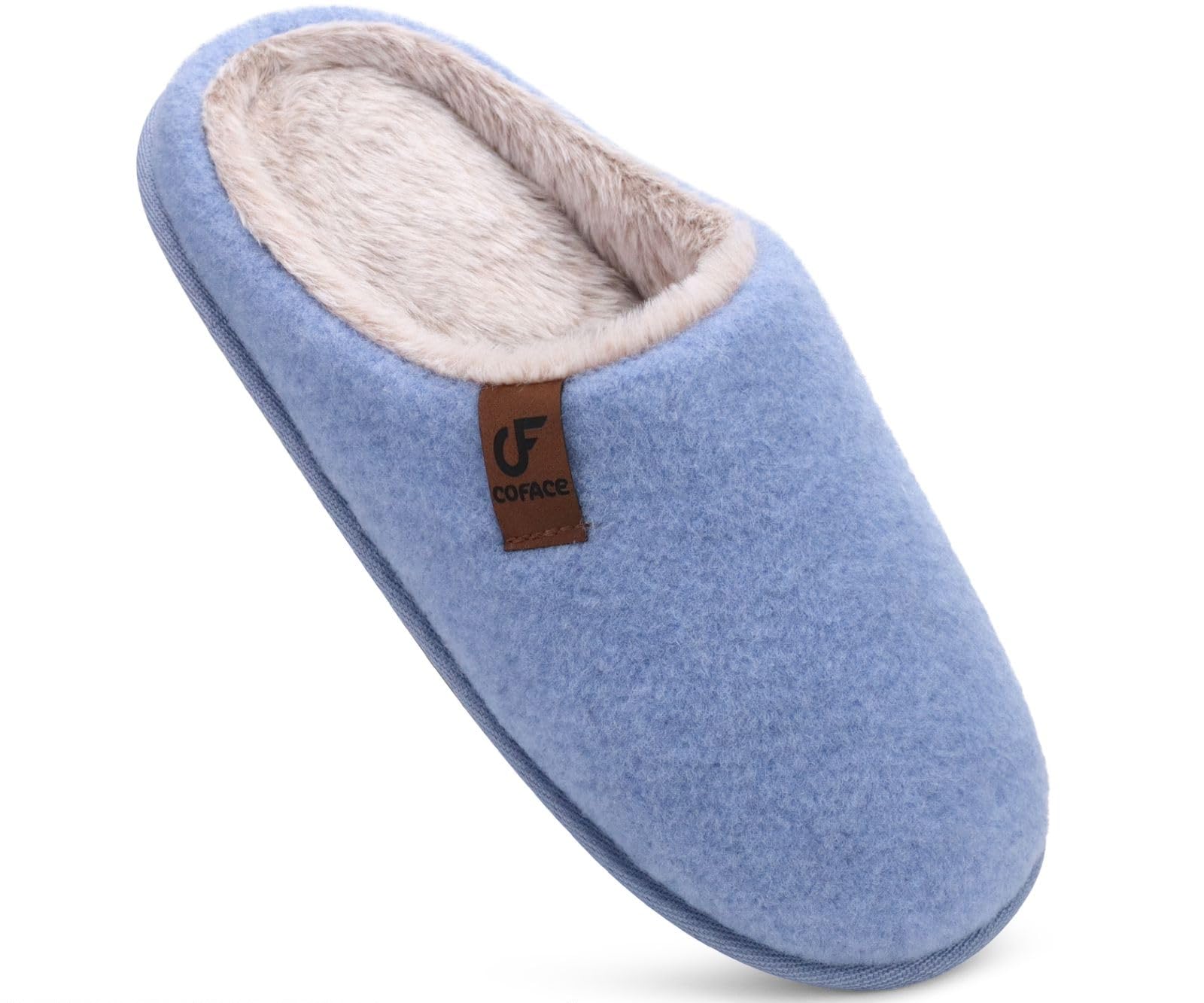 Mens Memory Foam Slippers - Light Blue Size 11-image-5f4769ac-4095-4b17-b60e-add35fa7609c-88948