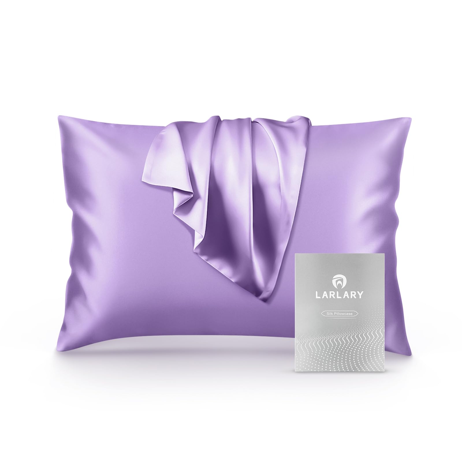Larlary Silk Pillowcase Silk, Cotton,silk (50x75 cm), 90% 10% (1,-image-e331e256-307d-430f-a313-3235a21e7599-63907