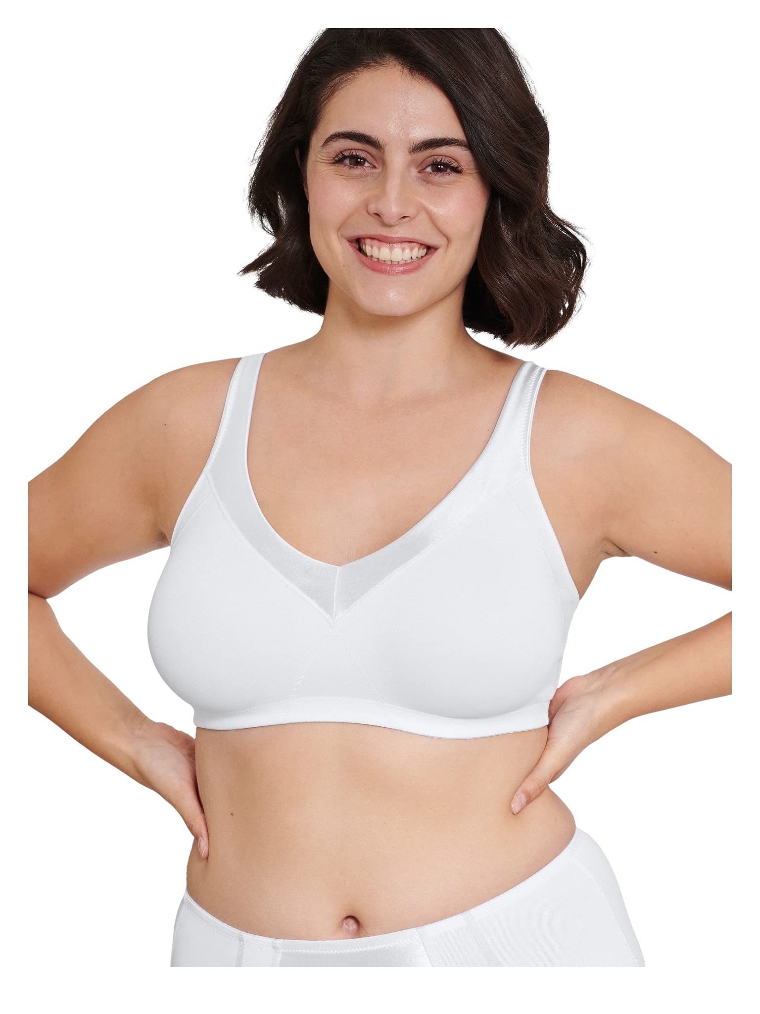 Soft Non-Wired Bra Seamless Front - White 44D-image-f4671f84-b19c-4624-8f0c-9d2999ccd377-103471