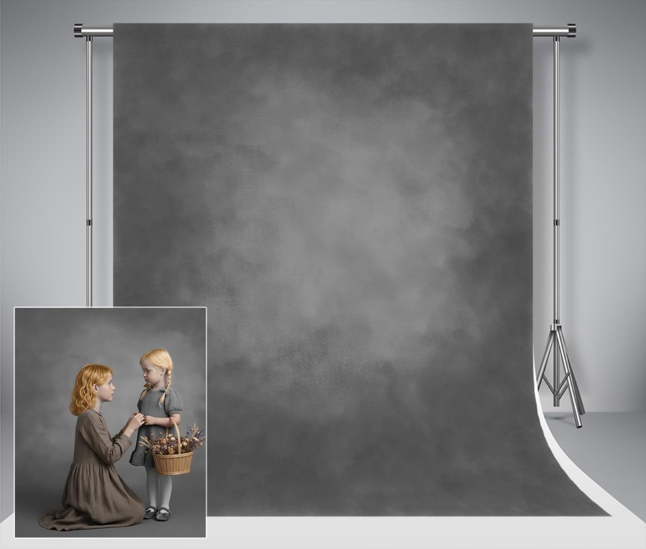 Photography Backdrop Retro Texture - Dark Grey 1.5x2.2m-image-a6241549-892d-4511-a523-aaf3ba5b8742-104415