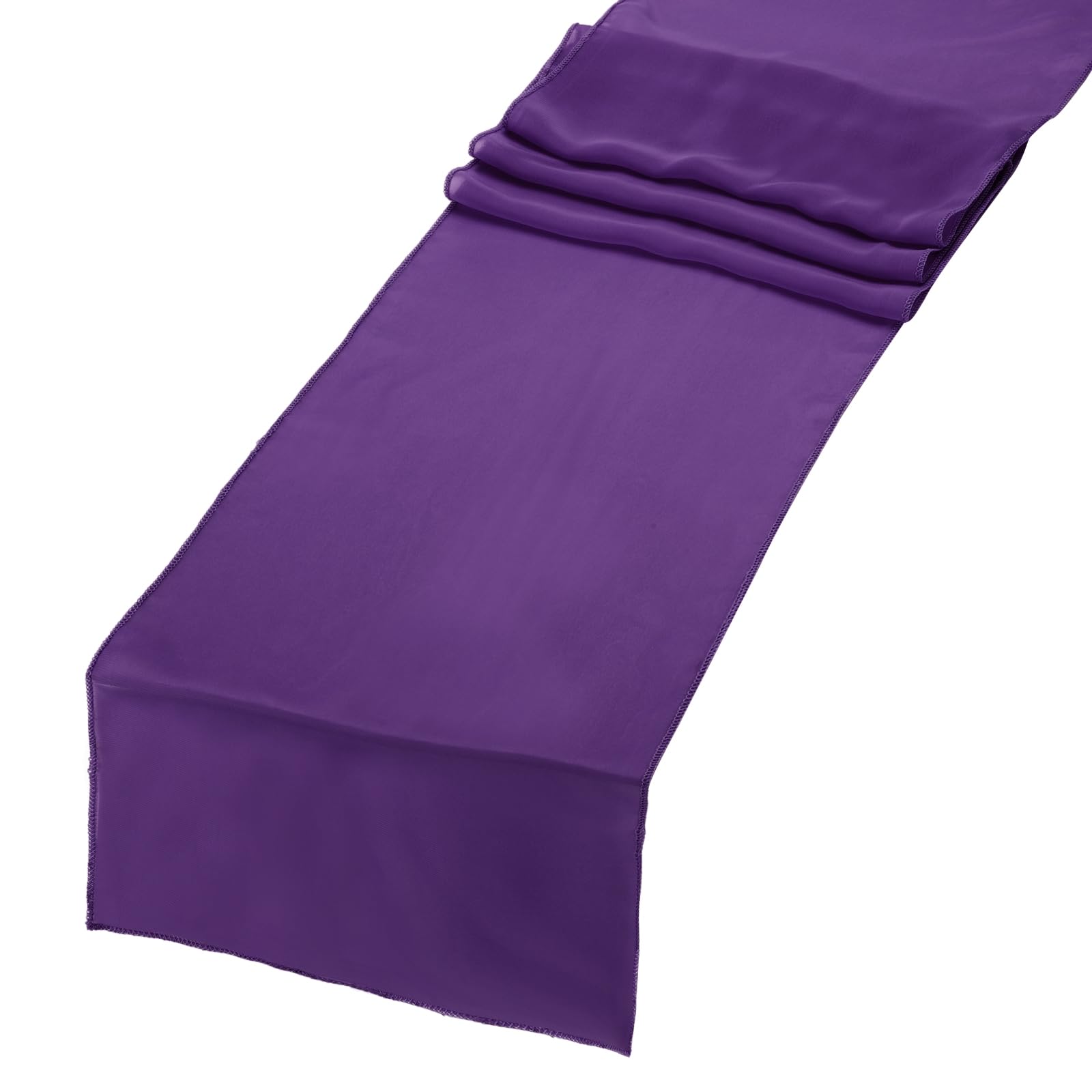 sourcing map Pcs Light Purple Chiffon Table Runner 6 12" x 108" (9ft)-image-f642632b-7a2e-41b3-bc98-495d300a765b-59968