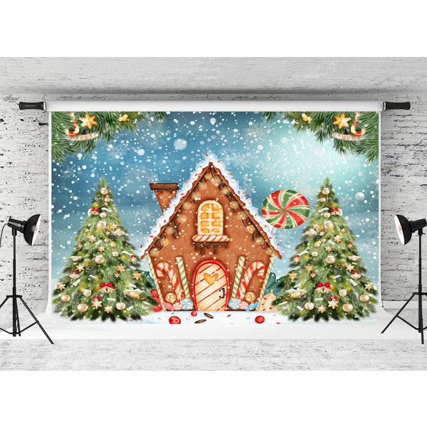 Toile De Fond Photo Noël Kate 2.2x1.5m - Motif Veille De Noël, Arbre, Rideaux Rouges | Microfibre Douce, Pour Studio Ou Maison