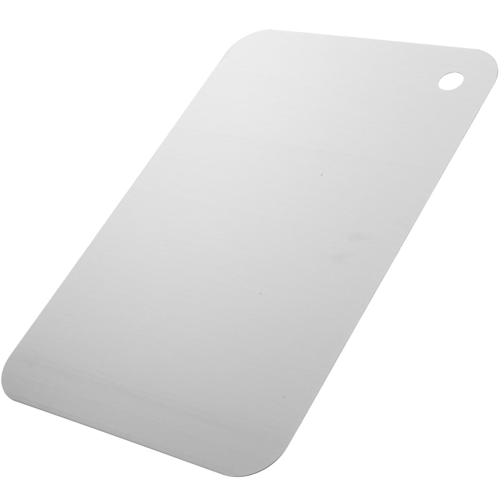 BESTonZON Stainless Steel Chopping Board, Metal Worktop Saver - Silver 30x20cm-image-dbf08d5c-e4ad-4eef-9c17-1d9252157c02-58774
