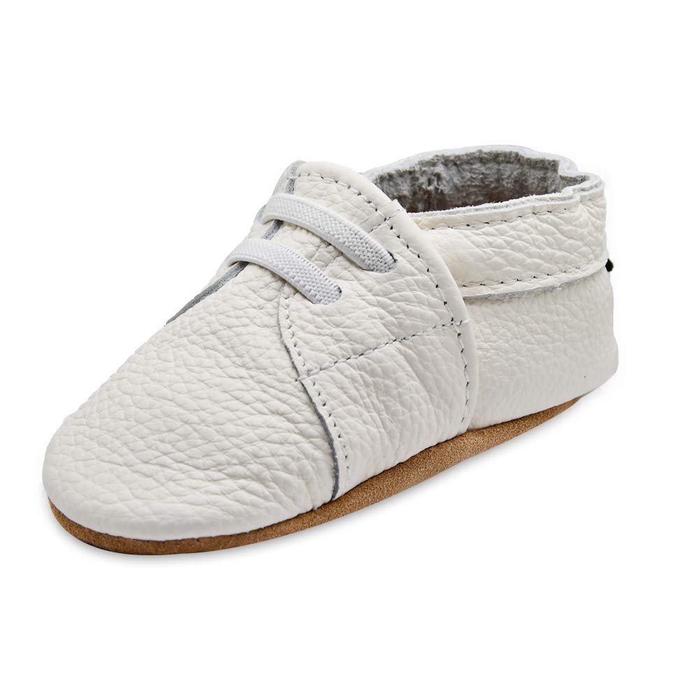 Baby Soft Leather Moccasins - White Sneaker 18-24 Months-image-a902ddb3-7ac6-4b7f-8aff-aed3bbb5a8fb-111725