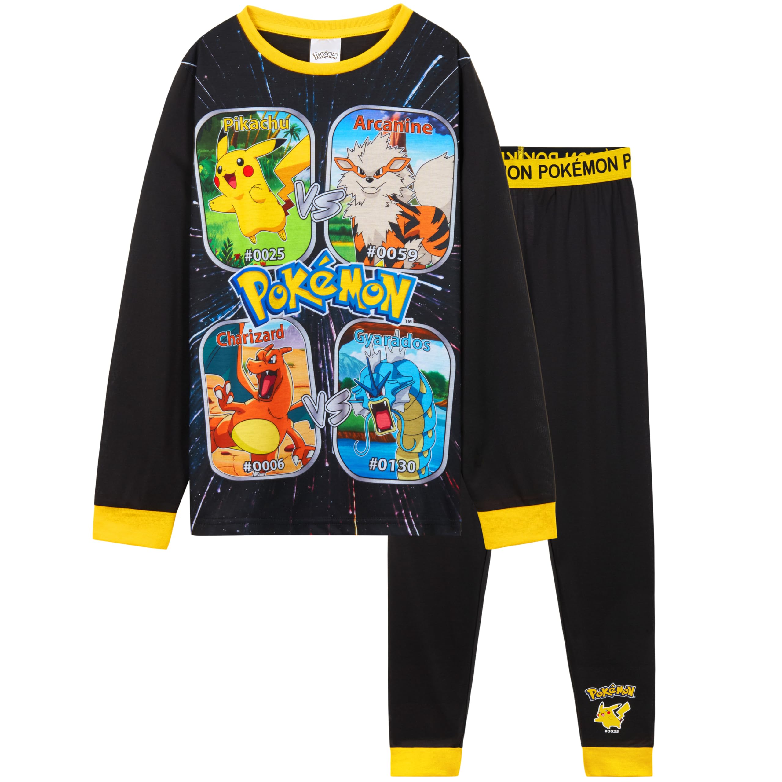 Boys’ Pokemon Pyjamas: Soft Breathable Pikachu Long Sleeve Nightwear for Ages 11-12 – Ideal Anime Gift