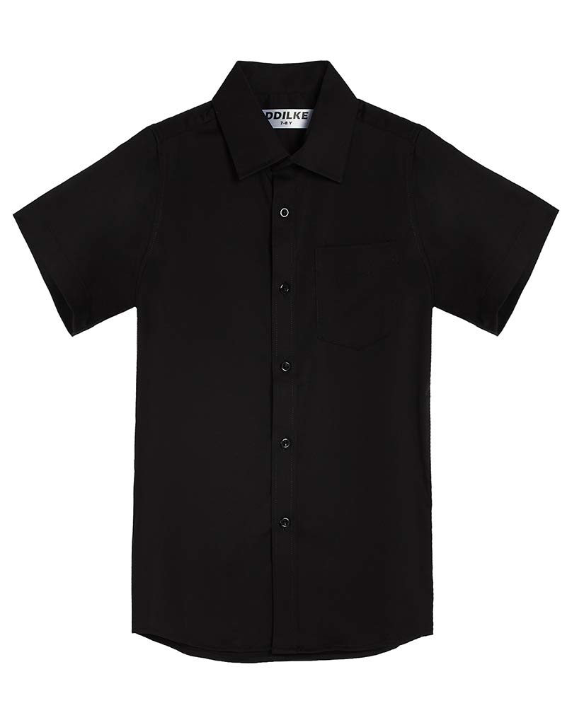 Boys' School Shirt Short Sleeve - Black 5-6 Years-image-d26b665c-d5bf-4787-b88d-220114489a6d-96465
