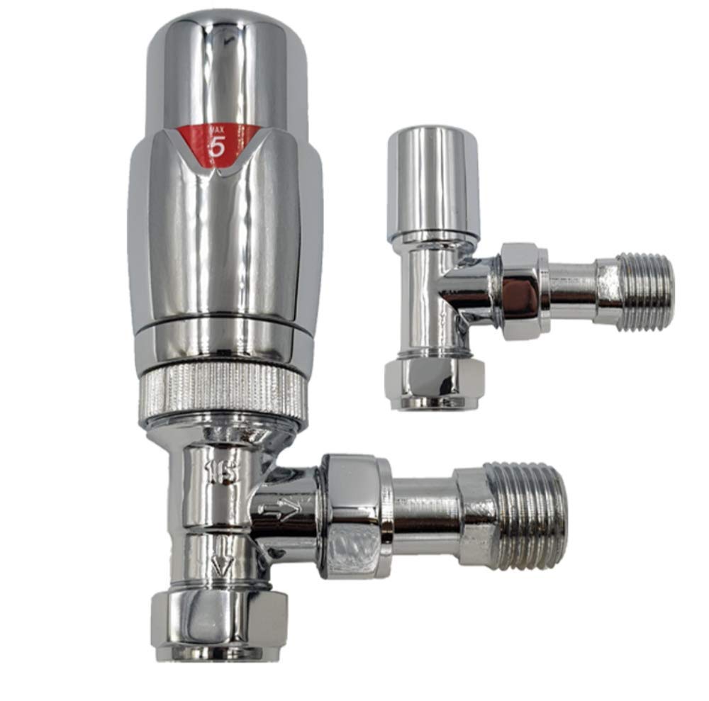 Thermostatic Radiator Valve & Lockshield Set, ½” x 15mm Chrome, Energy-Saving, EN 215 Standard-image-9ac81943-ac2d-443f-b131-524682f0c028-78884