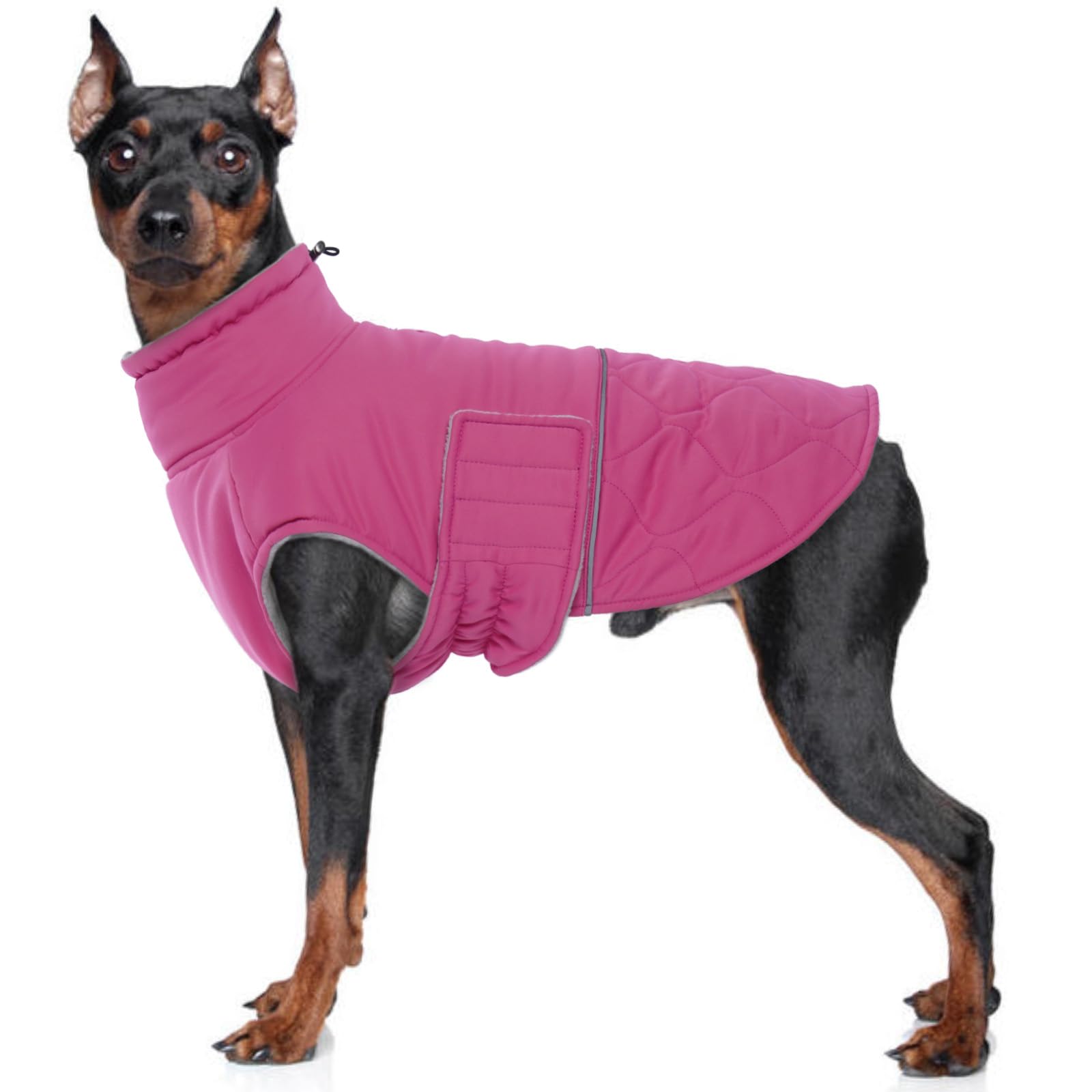 Winter Dog Jacket Fleece Lined - Pink XL-image-cc18da59-ac42-4752-8acb-f3c75e37361e-108034