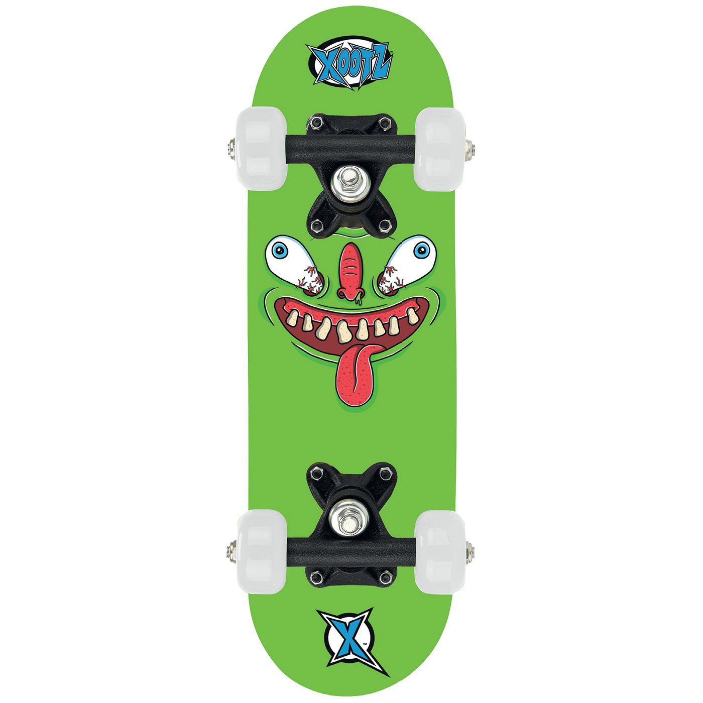 17-Inch Mini Skateboard for Kids - Green Monster Design, Double Kicktail, Smooth Ride-image-ab545009-3c1f-466b-b763-8c85cf653cef-66407