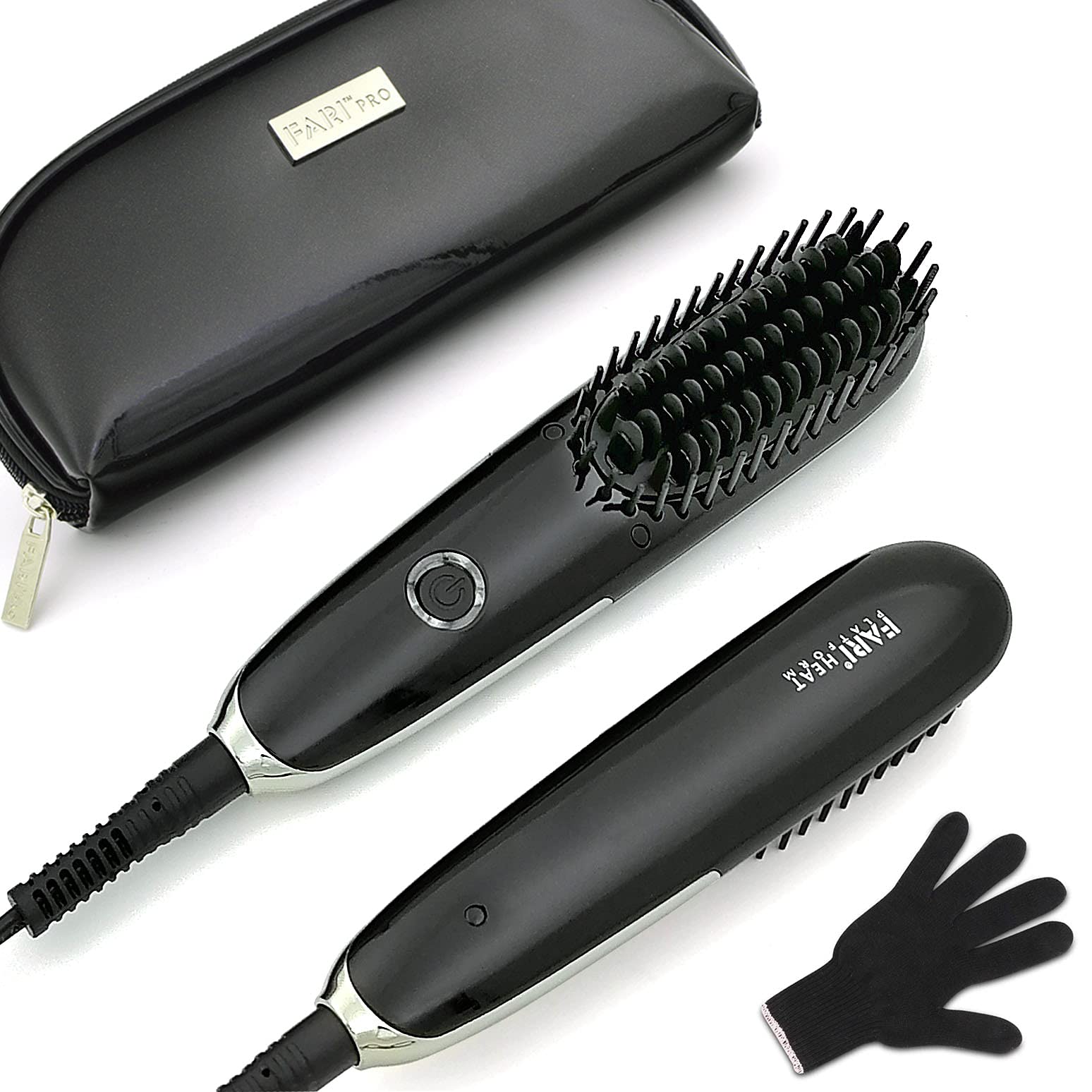 Mini Hair Straightening Brush - Black Travel Size-image-75f25d7d-4194-42ce-a8b8-3ce19a2be580-110020