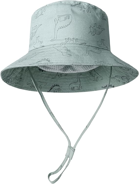 Adorel Baby Boys Adjustable Sun Hat - Cotton Summer Bucket Hat