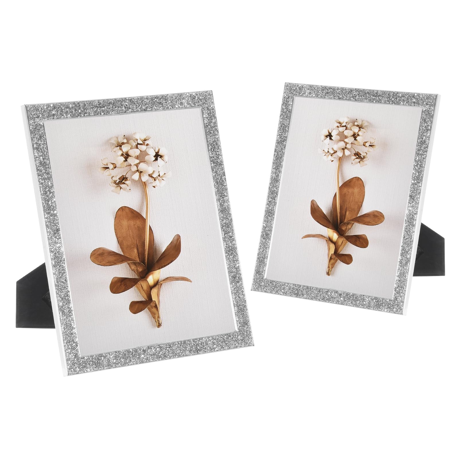 Glittery Photo Frames Set - 8x10 Inch Silver-image-5229d292-2c15-4261-86f3-c591a7038a8b-84668