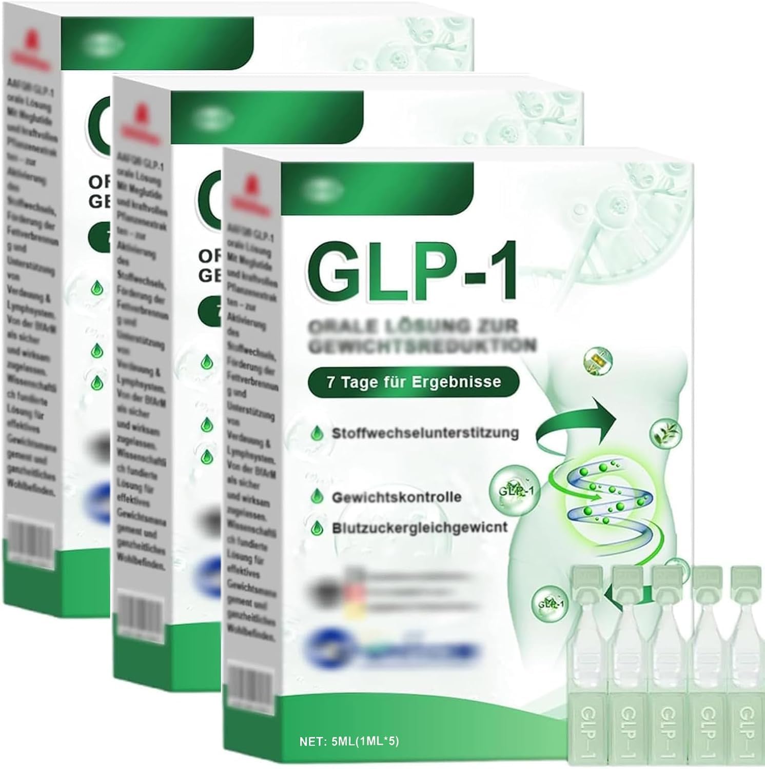 glp 1 supplement oral solution GLP-1 Oral Solution Advanced Natural Supplement Drops for Men & Women 3 Box  5 Servings -