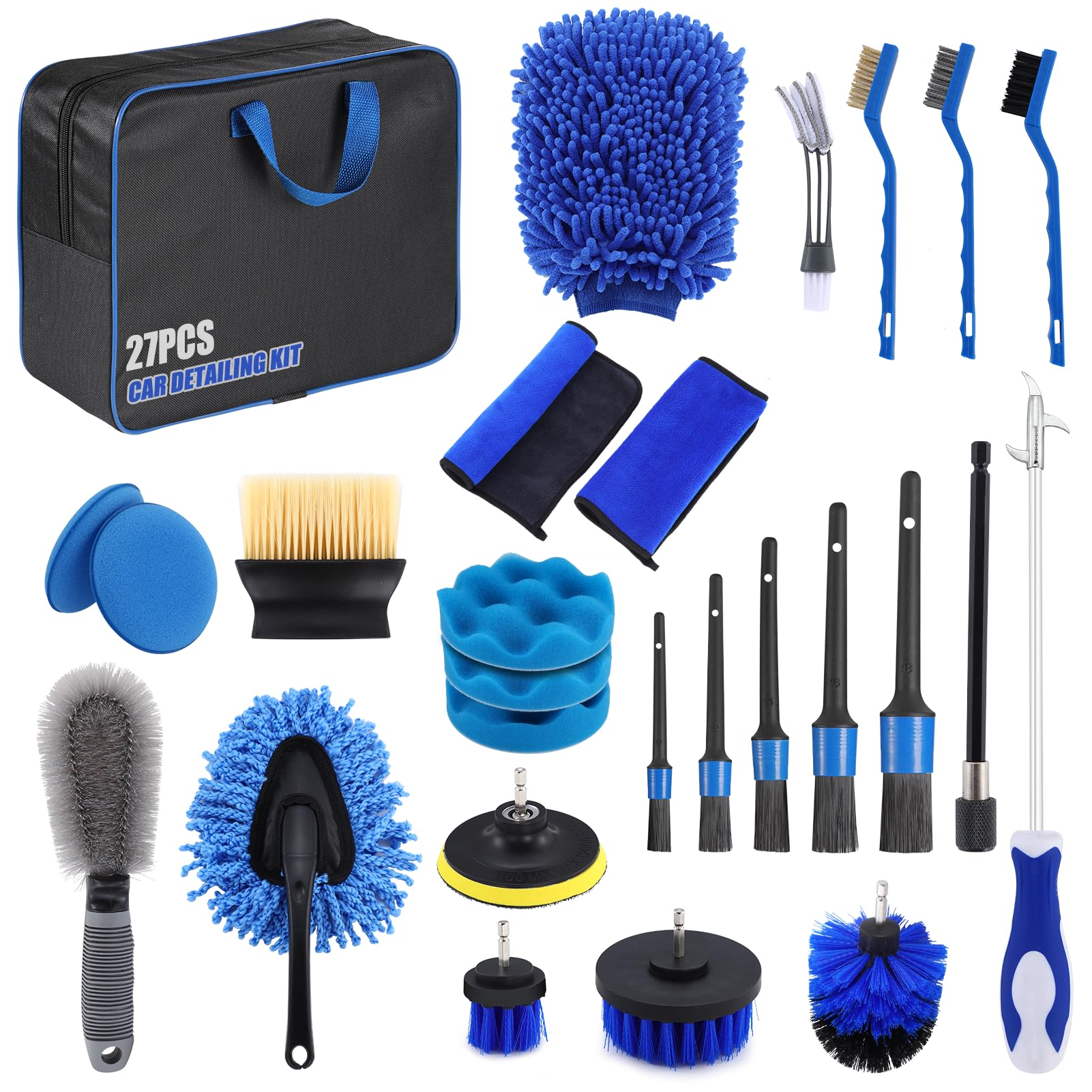 Car Cleaning Kit with Bag - Black 27Pcs-image-4f550c30-d520-4f7d-ac74-2e89ca955ddd-104943