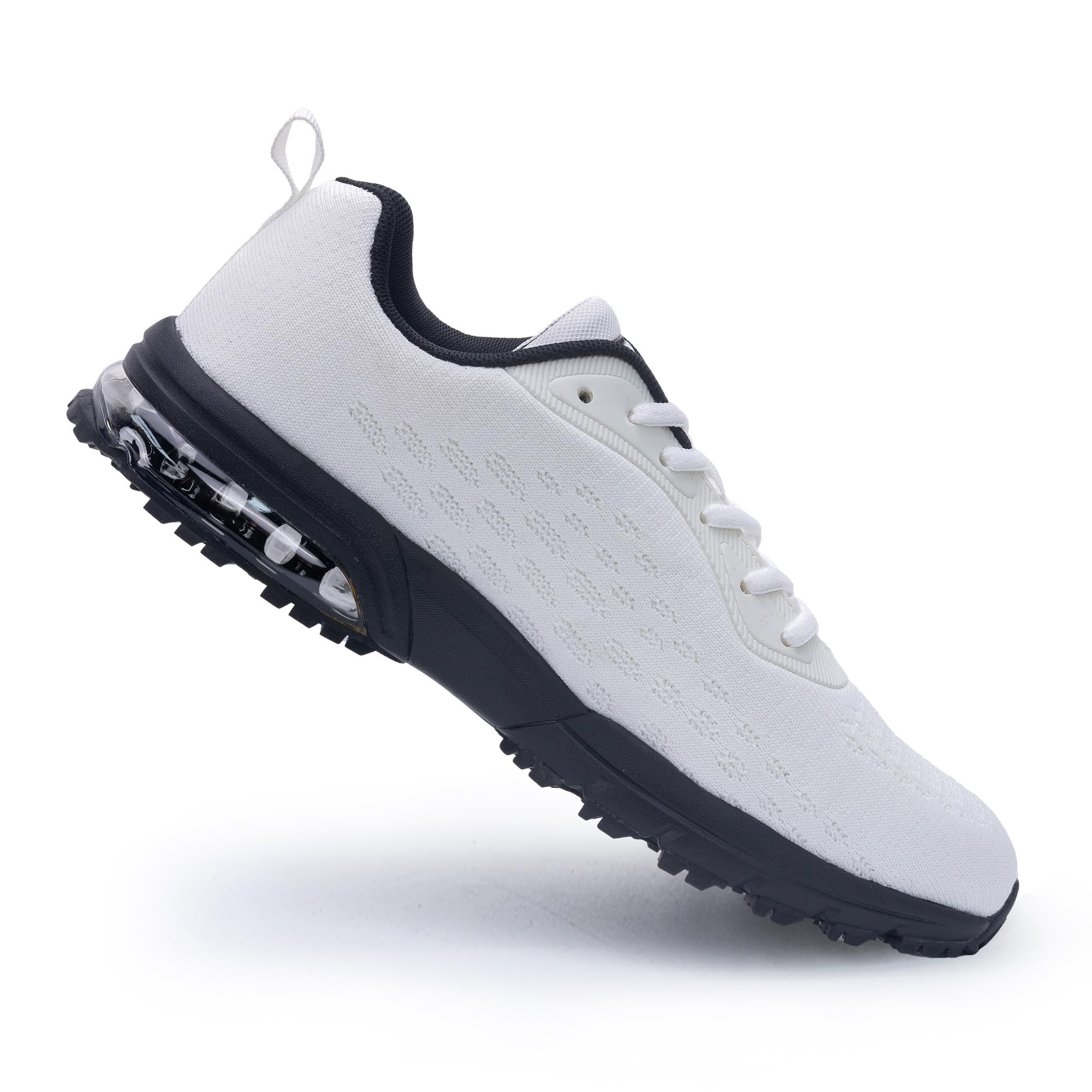 Men's Running Trainers Mesh - White Black UK 9-image-b5a13e50-9a92-441c-a29c-d014a028f1fa-105710