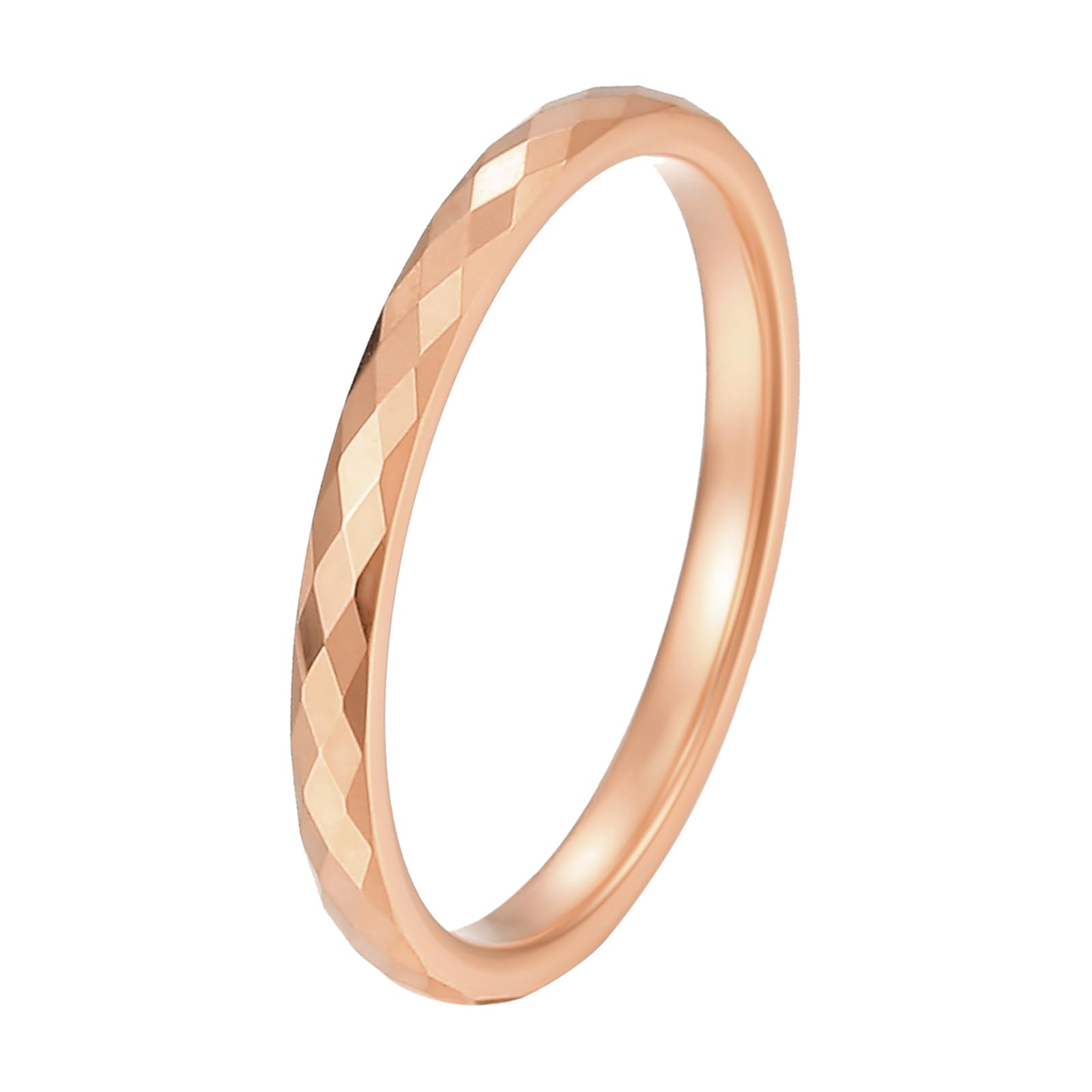 Flongo Wedding Promise Rings Women: Tungsten Girlfriend(rosegold#9)