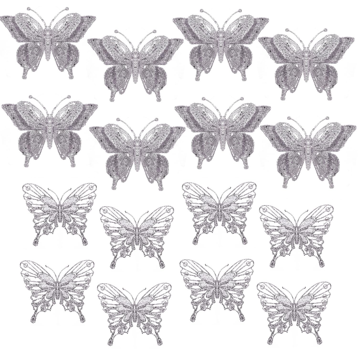 KKSTY Christmas Glitter Butterfly Ornament, 16Pcs 3.93'' x 3.54''-image-c5bafdc5-9286-4649-ab9c-397ba3514e1c-59212