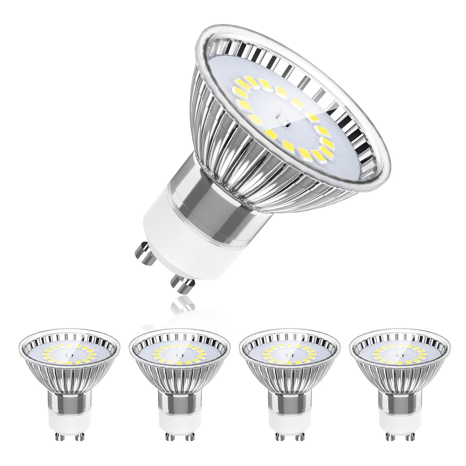 Cool White GU10 LED Spotlight Bulbs 5W (50W Equivalent) Pack of 5 - Energy Efficient Home & Office Lighting-image-bc02c570-be8e-4d4c-97ef-10bf4024d1fa-61622