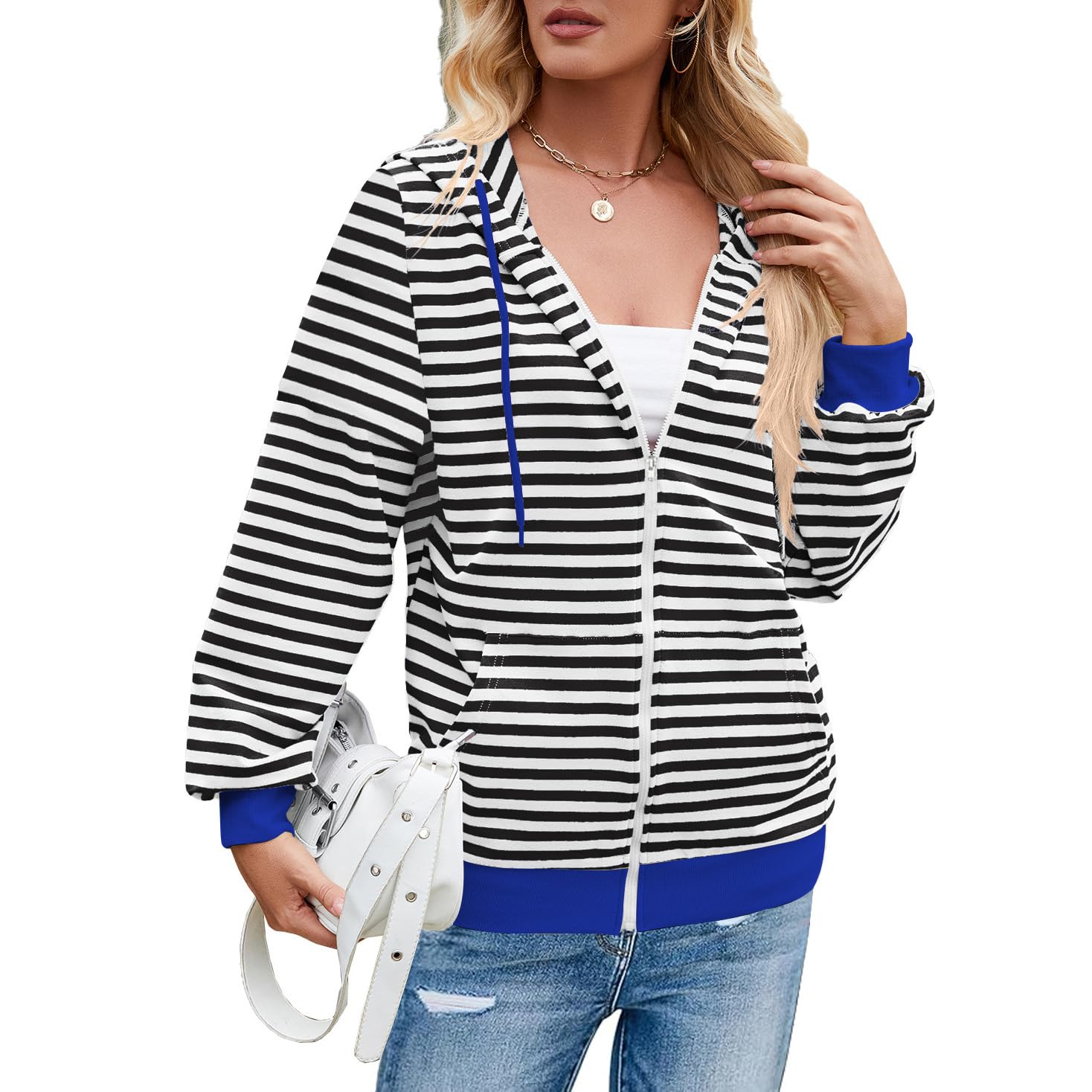 Women's Zip Up Hoodie - Black 3XL-image-6fe7efc8-5cb1-4c9a-a90c-c555702511c9-93363