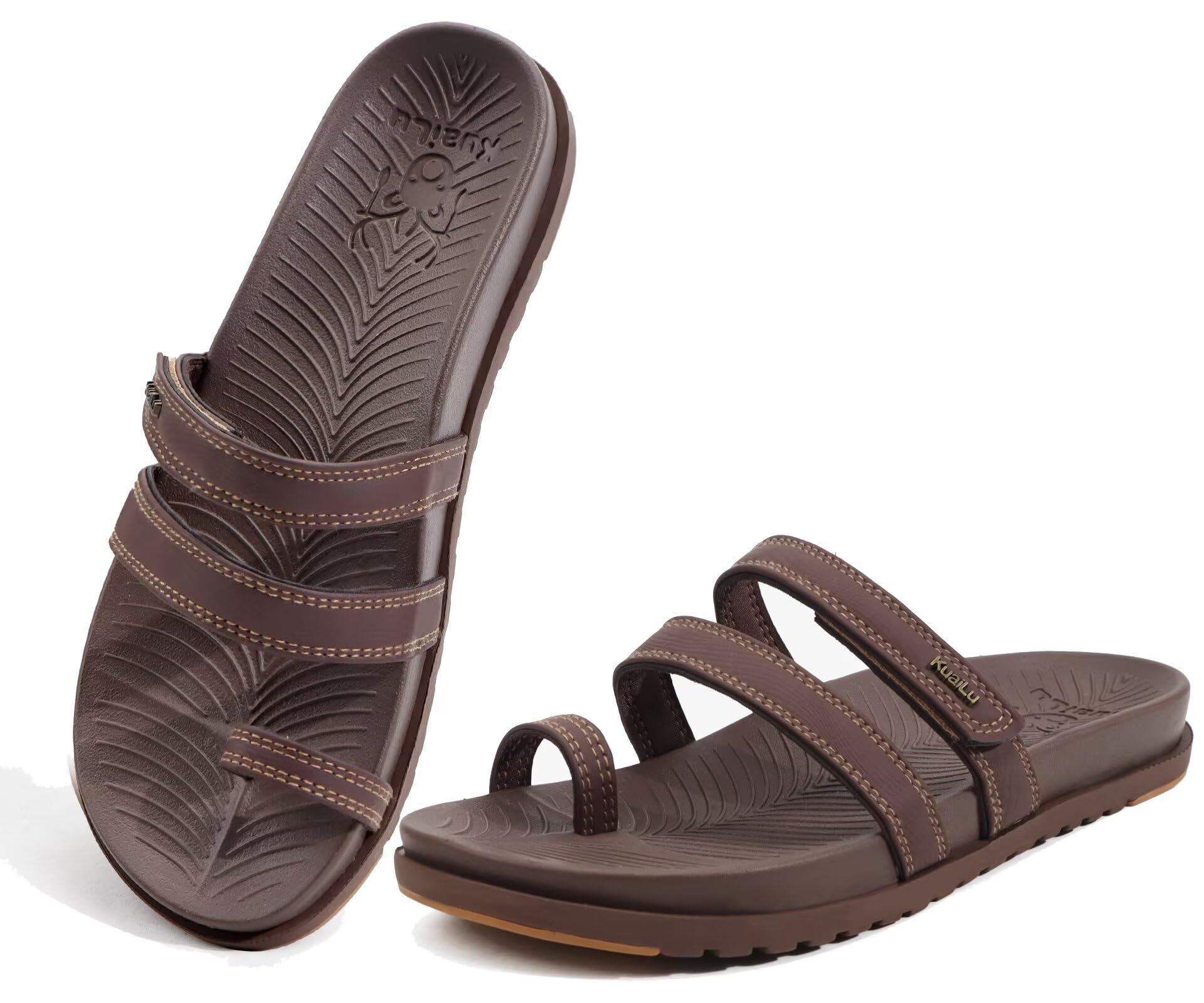KuaiLu Womens Slides Sandals With Arch Support Comfort Walking 7.5-image-9b5e5044-96ff-45f9-968a-bd6db334cc2c-41601